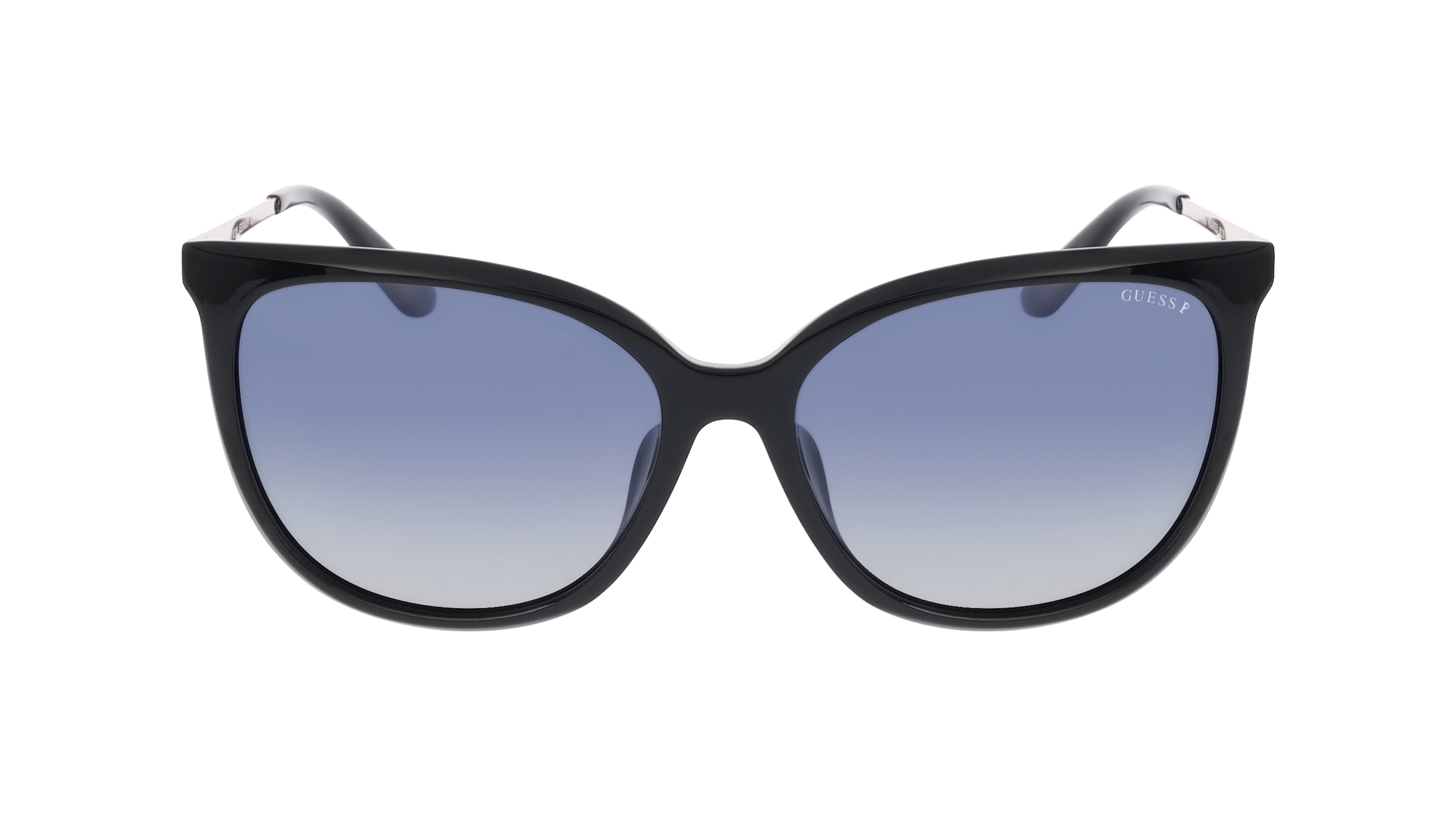 Guess GU00150-H Damen-Sonnenbrille Vollrand Eckig Kunststoff-Gestell, schwarz