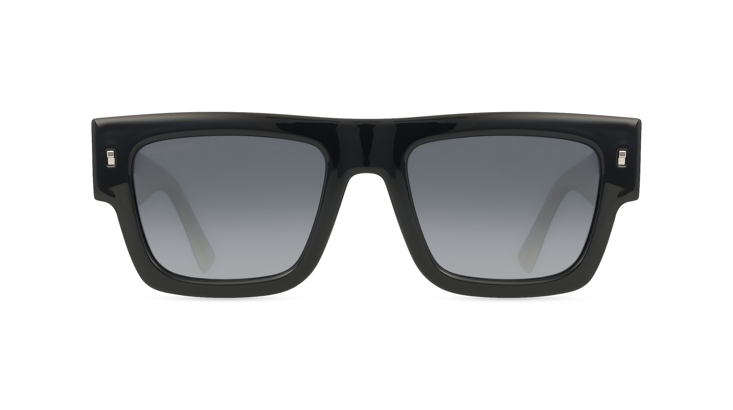 Dsquared2 207426 Damen-Sonnenbrille Vollrand Eckig Propionat-Gestell, schwarz