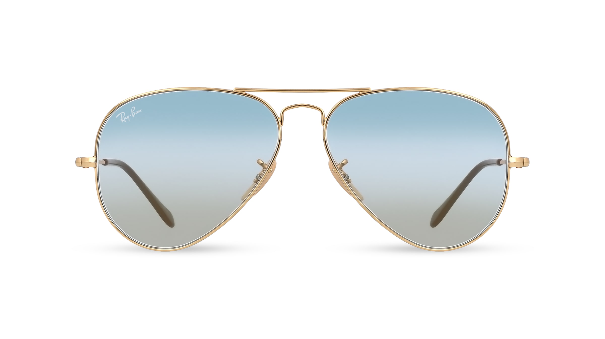 Ray-Ban RB 3689 AVIATOR METAL II Unisex-Sonnenbrille Vollrand Pilot Metall-Gestell, Gold