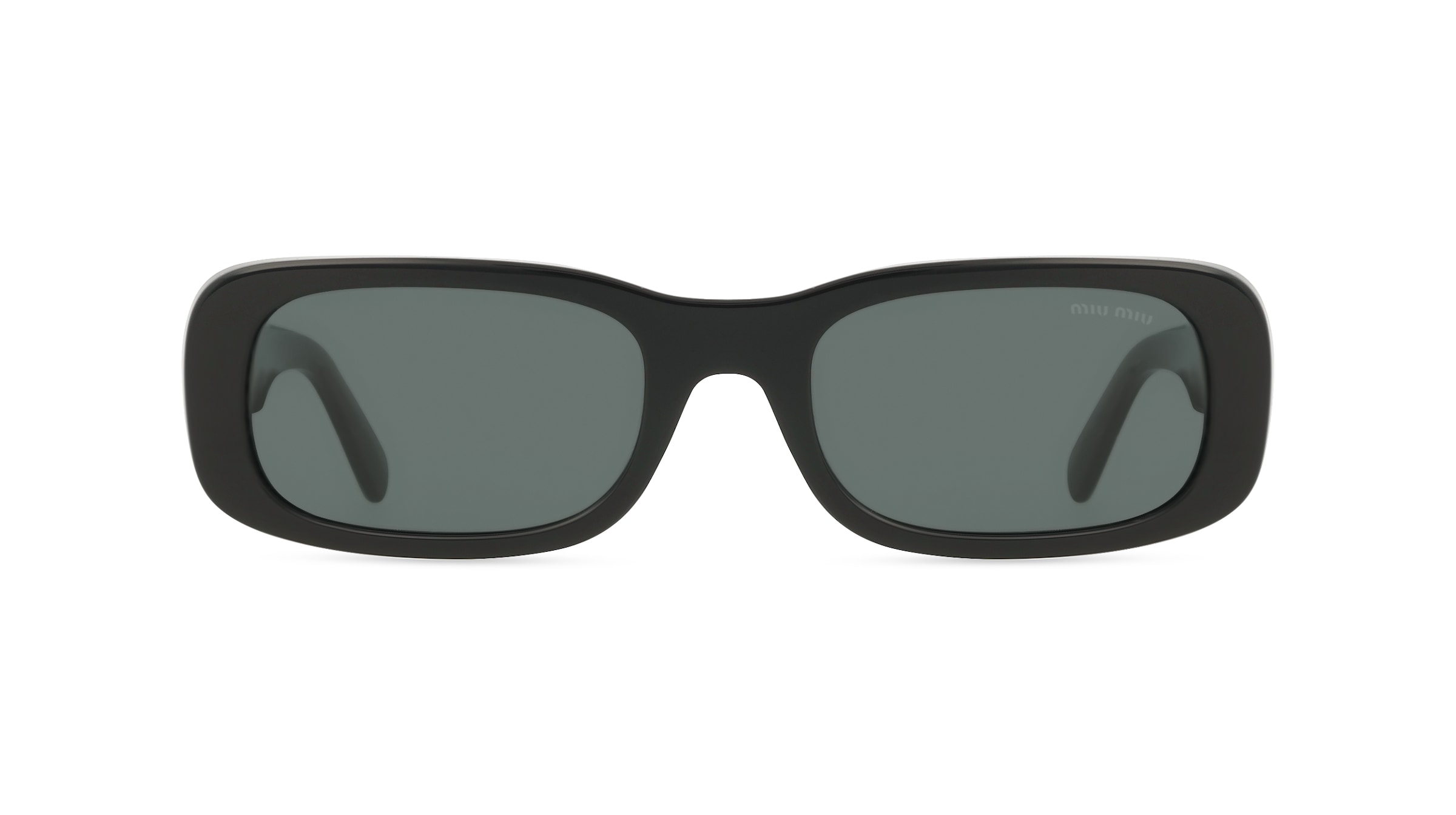 Miu Miu MU08ZS Damen-Sonnenbrille Vollrand Eckig Acetat-Gestell, schwarz