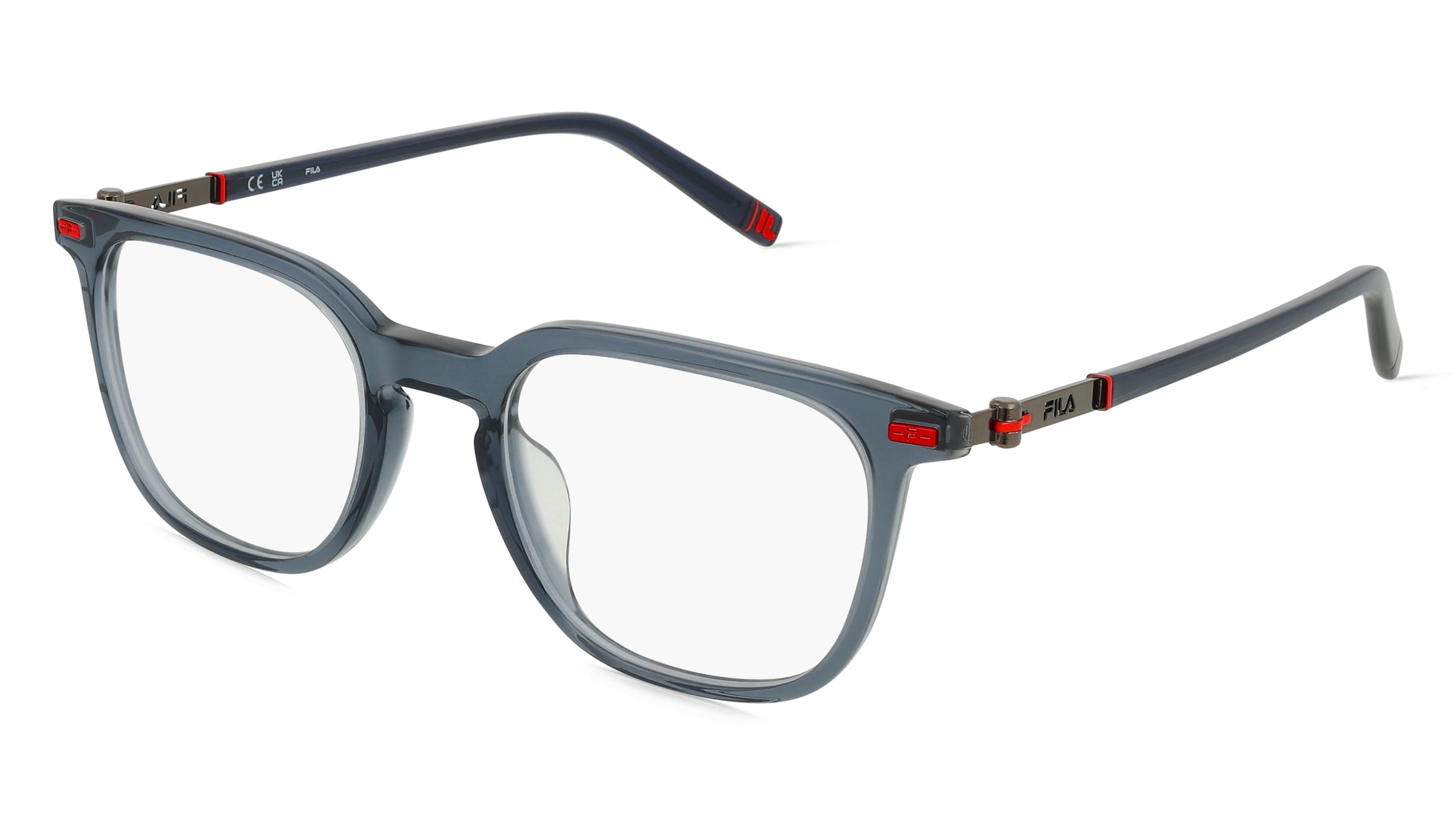Fila FIAVFI443 Unisex-Brille inkl. Gläser Vollrand Panto Kunststoff-Gestell 50/21/145, Grau