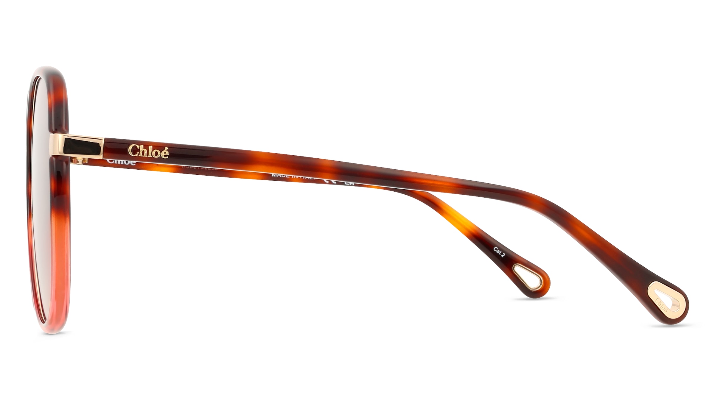 Thumbnail - Chloé CH0031S Damen-Sonnenbrille Vollrand Eckig Kunststoff-Gestell, braun