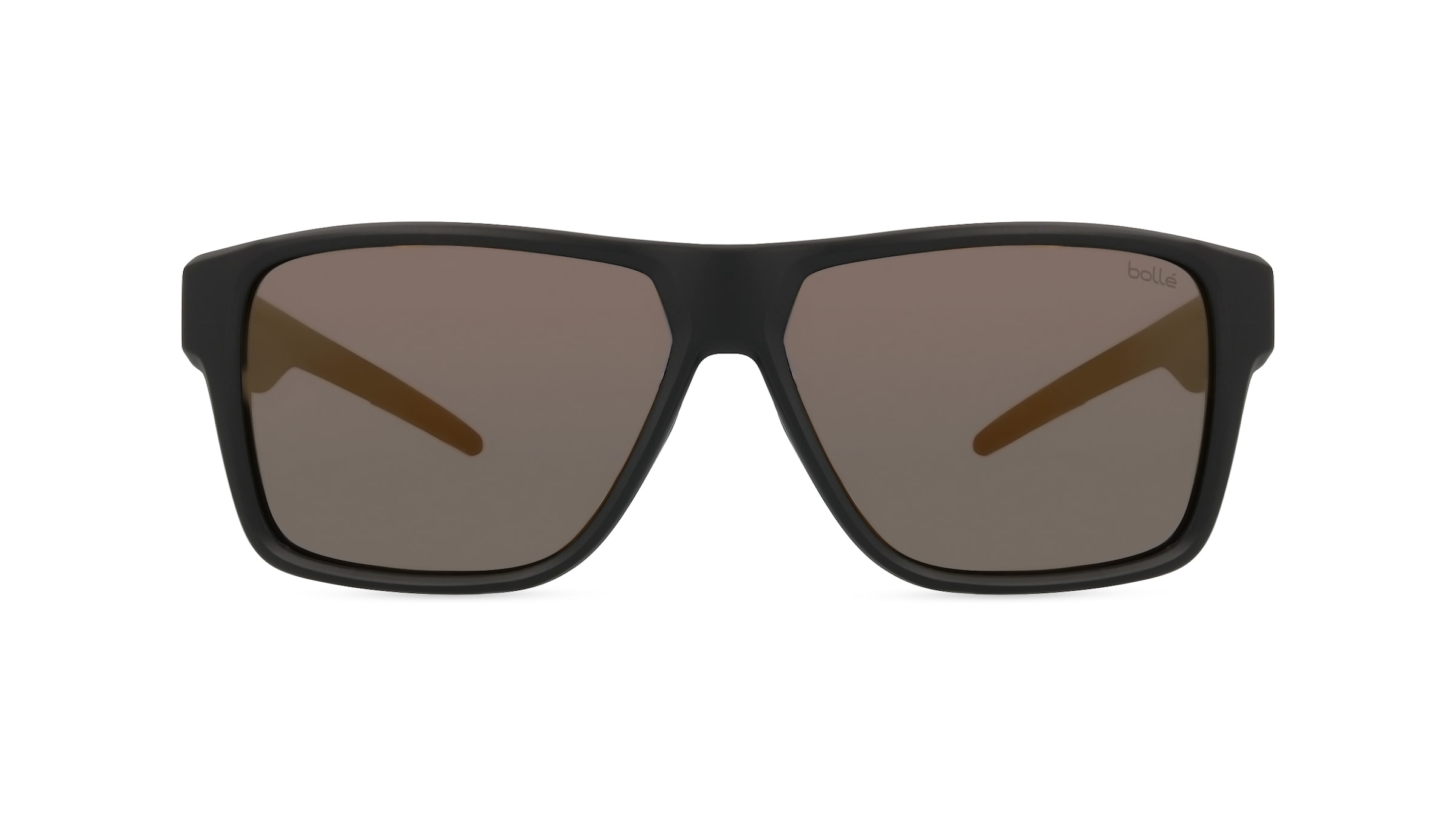 Bollé TEMPER Unisex-Sonnenbrille Vollrand Eckig Kunststoff-Gestell, schwarz