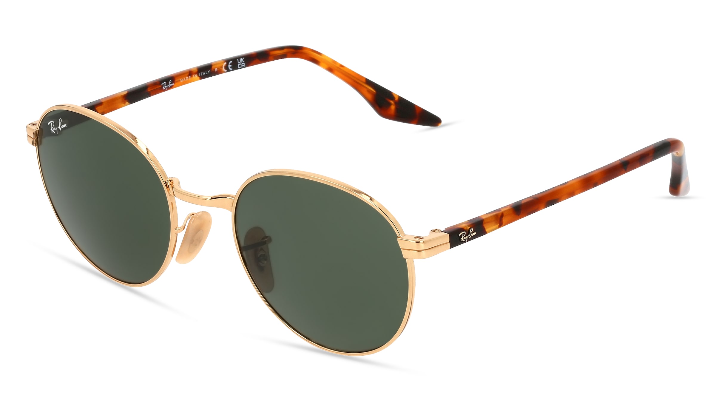 Thumbnail - Ray-Ban RB 3691 Unisex-Sonnenbrille Vollrand Panto Metall-Gestell, gold