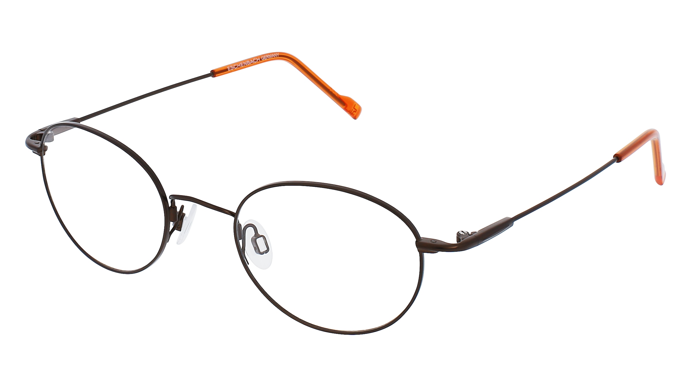 Titanflex 3666 Herren-Brille inkl. Gläser Vollrand Panto Titan-Gestell 49/21/145, Braun