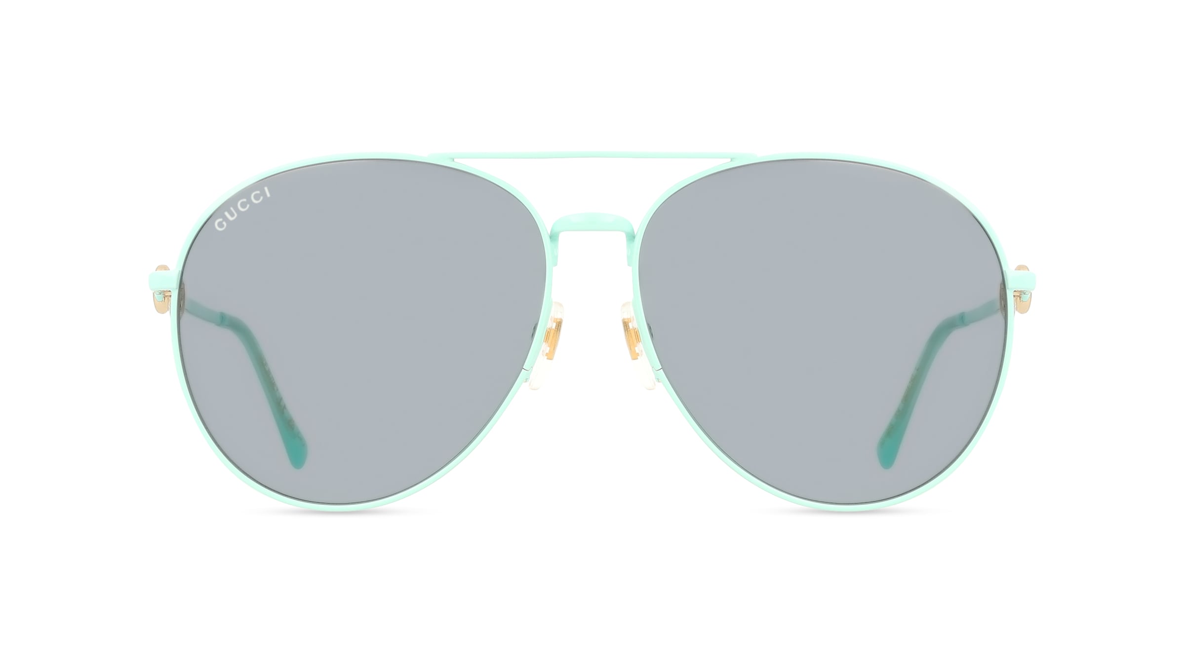 Gucci GG1698S Damen-Sonnenbrille Vollrand Pilot Metall-Gestell, grün