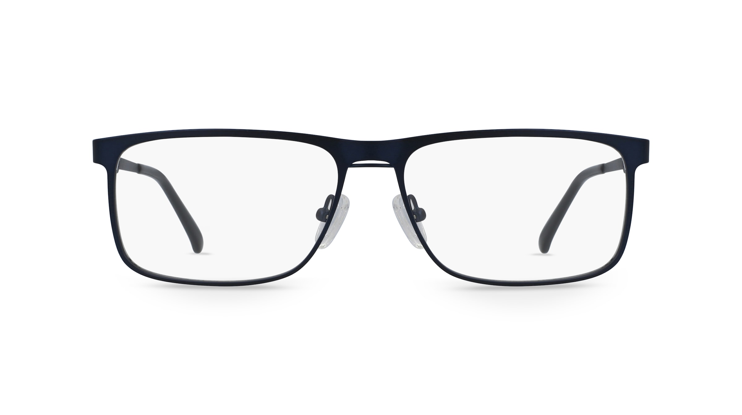 Fielmann CY 001 FLEX CL Herren-Brille inkl. Gläser Vollrand Eckig Edelstahl-Gestell 57mm/16mm/140mm, blau