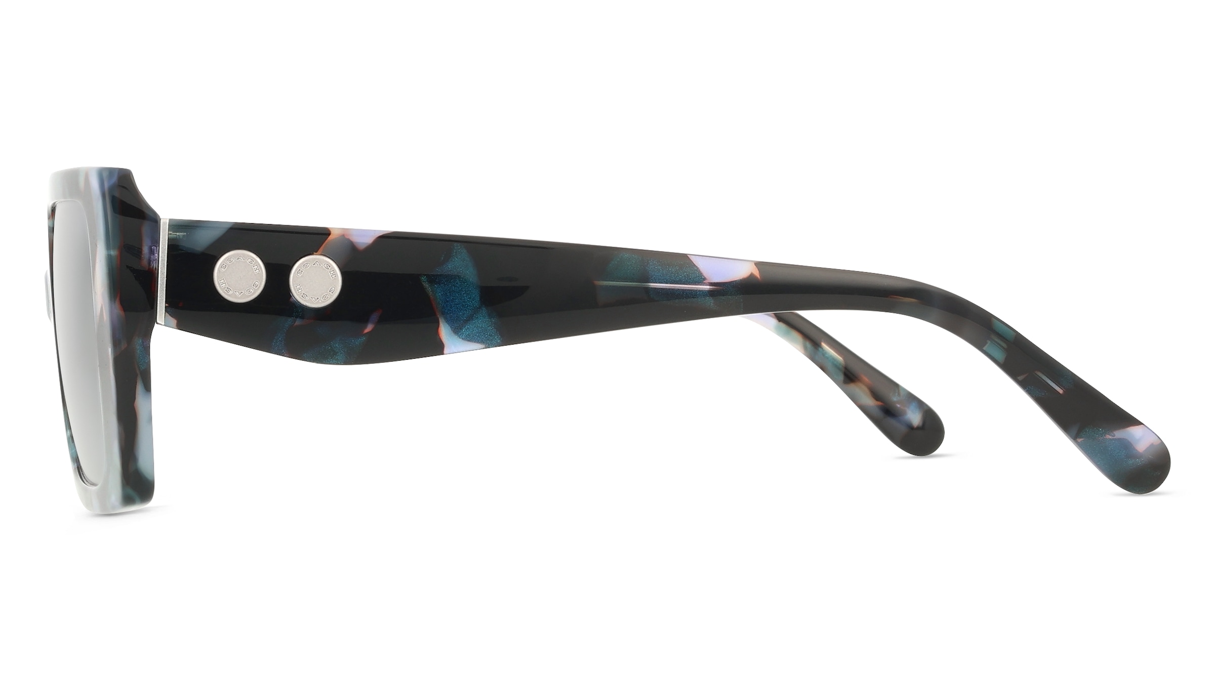 Thumbnail - Coach HC8409U Damen-Sonnenbrille Vollrand Eckig Acetat-Gestell, blau