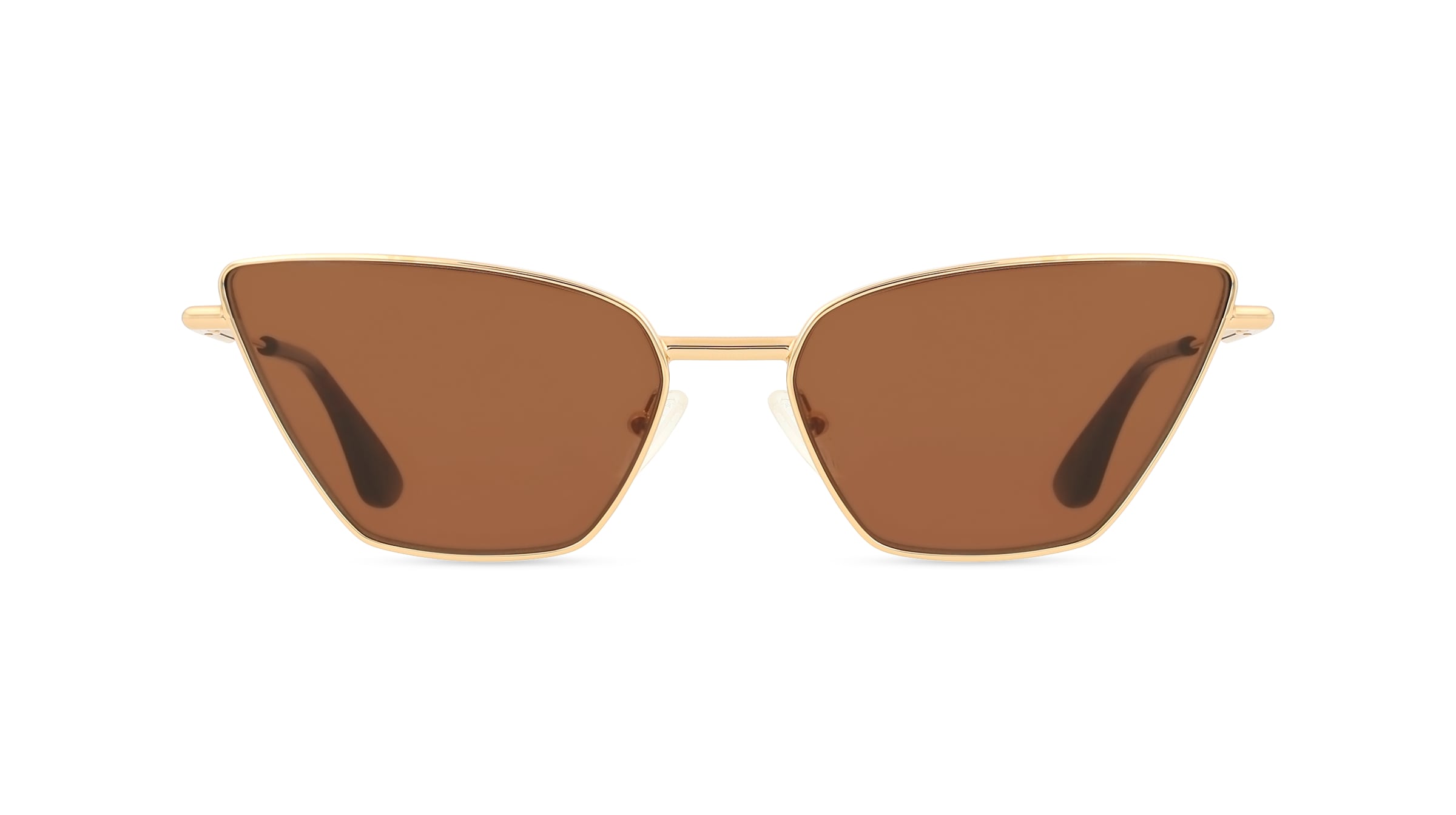 Alexander McQueen AM0501S Damen-Sonnenbrille Vollrand Cateye Metall-Gestell, Gold
