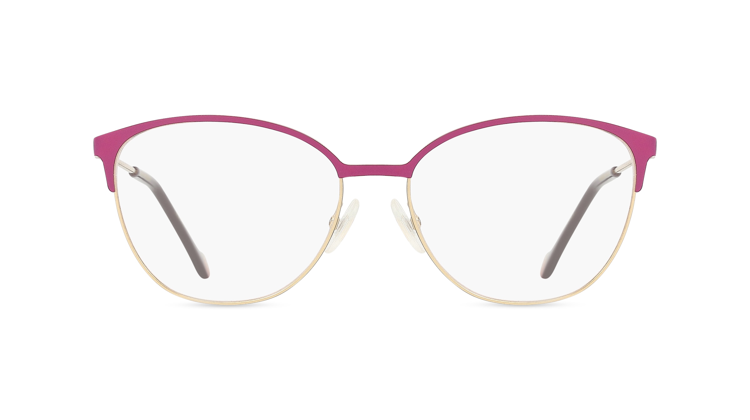 Carolina Herrera 0120 Damen-Brille inkl. Gläser Vollrand Rund Metall-Gestell 55mm/17mm/145mm, pink