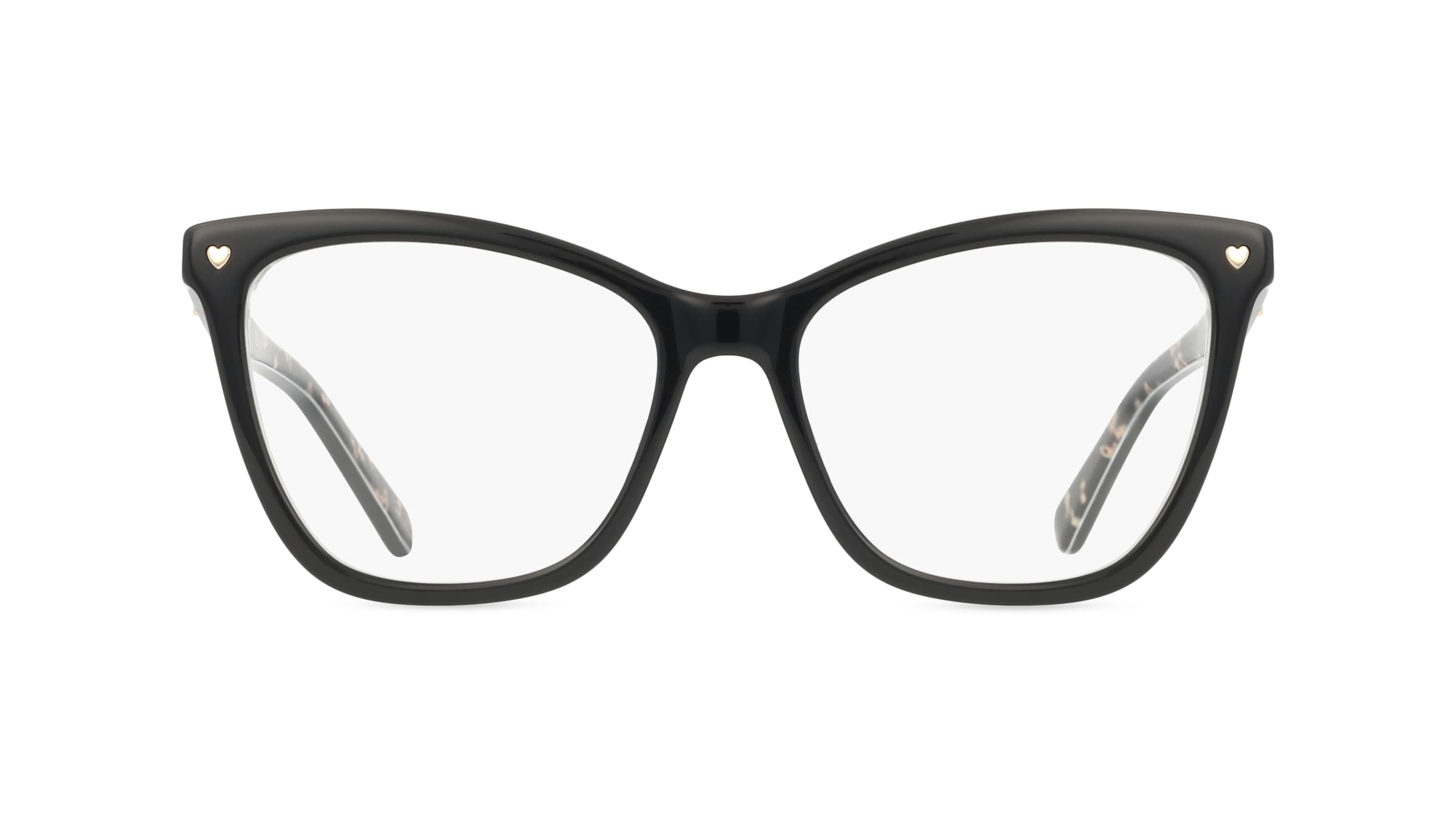 Love Moschino MOL593 Damen-Brille inkl. Gläser Vollrand Cateye Acetat-Gestell 54mm/16mm/140mm, schwarz