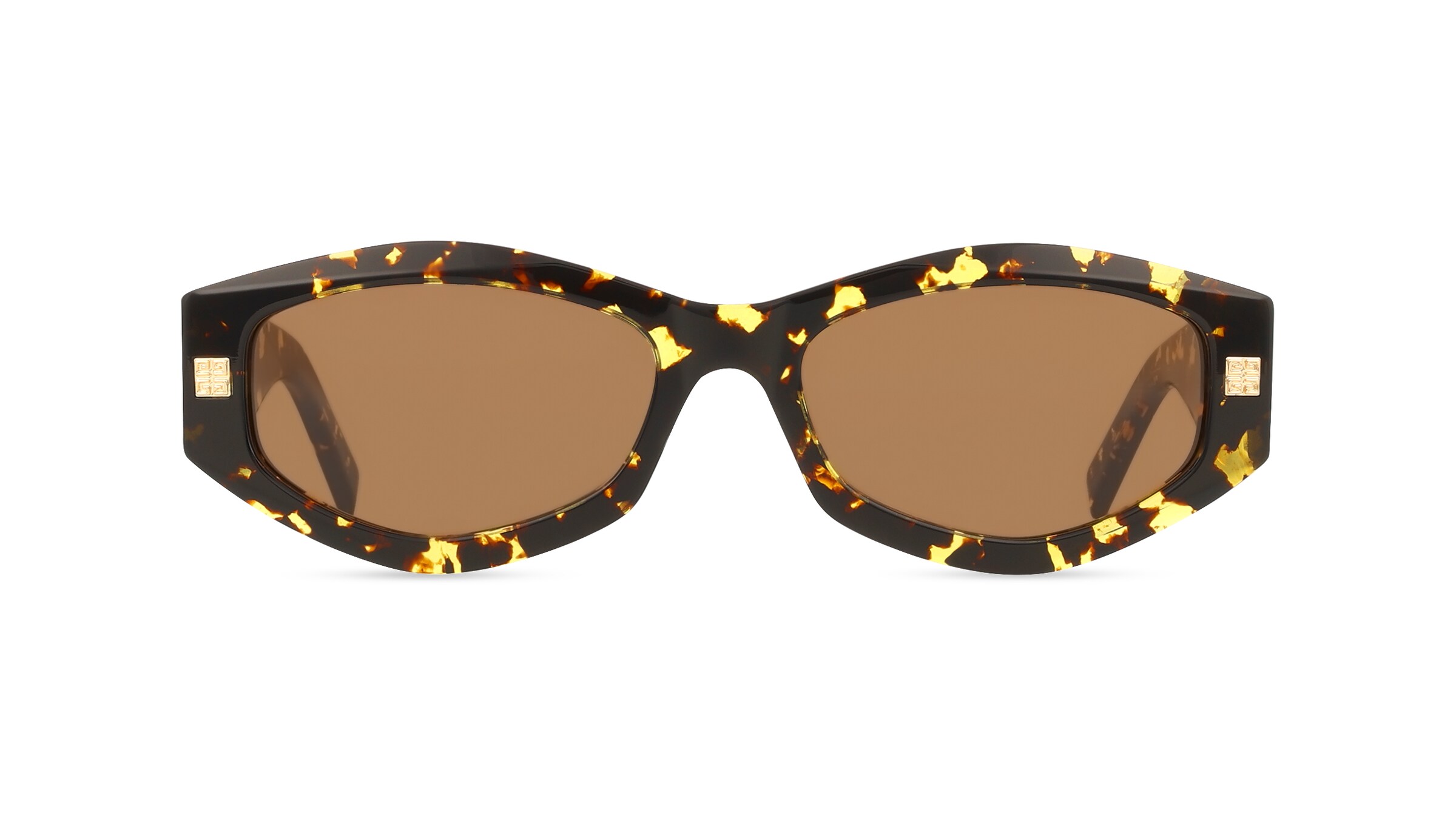 Givenchy GV40062I Damen-Sonnenbrille Vollrand Quadratisch Acetat-Gestell, braun