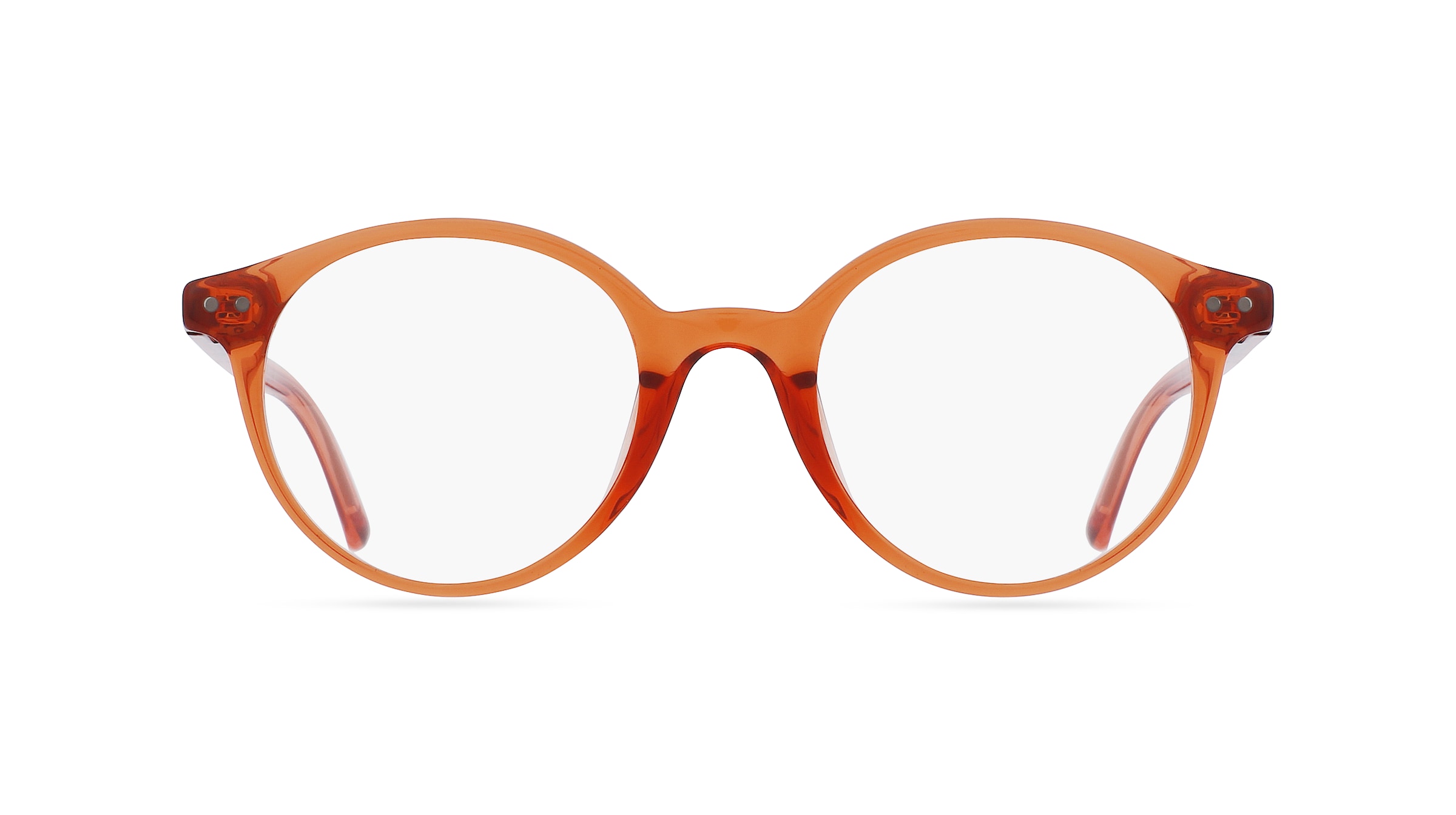 Fielmann LN 021 CL Kinder-Brille inkl. Gläser Vollrand Panto Acetat-Gestell 46/20/130, orange