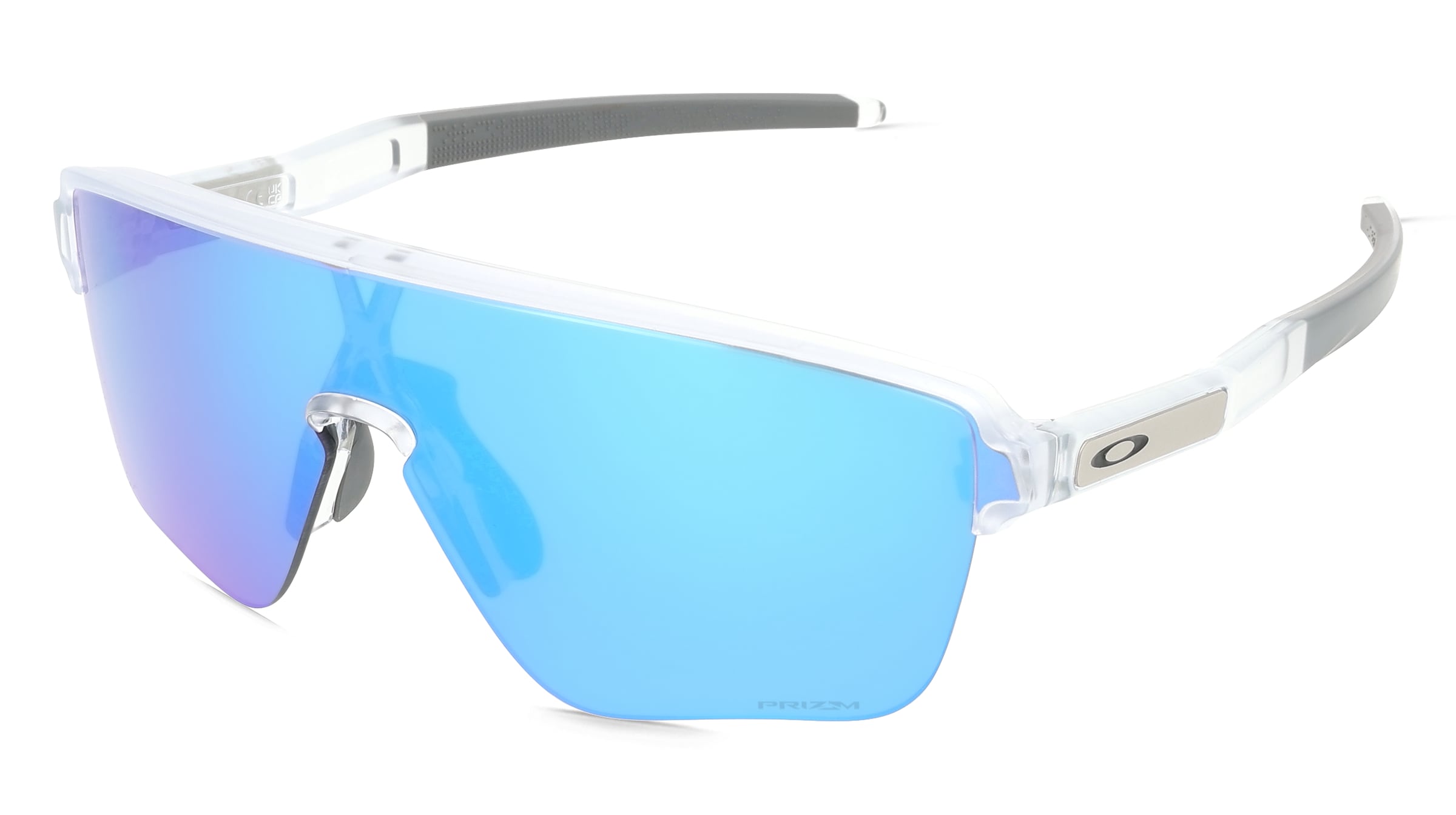 Oakley OO9415 Herren-Sonnenbrille Halbrand Monoscheibe Kunststoff-Gestell, Transparent