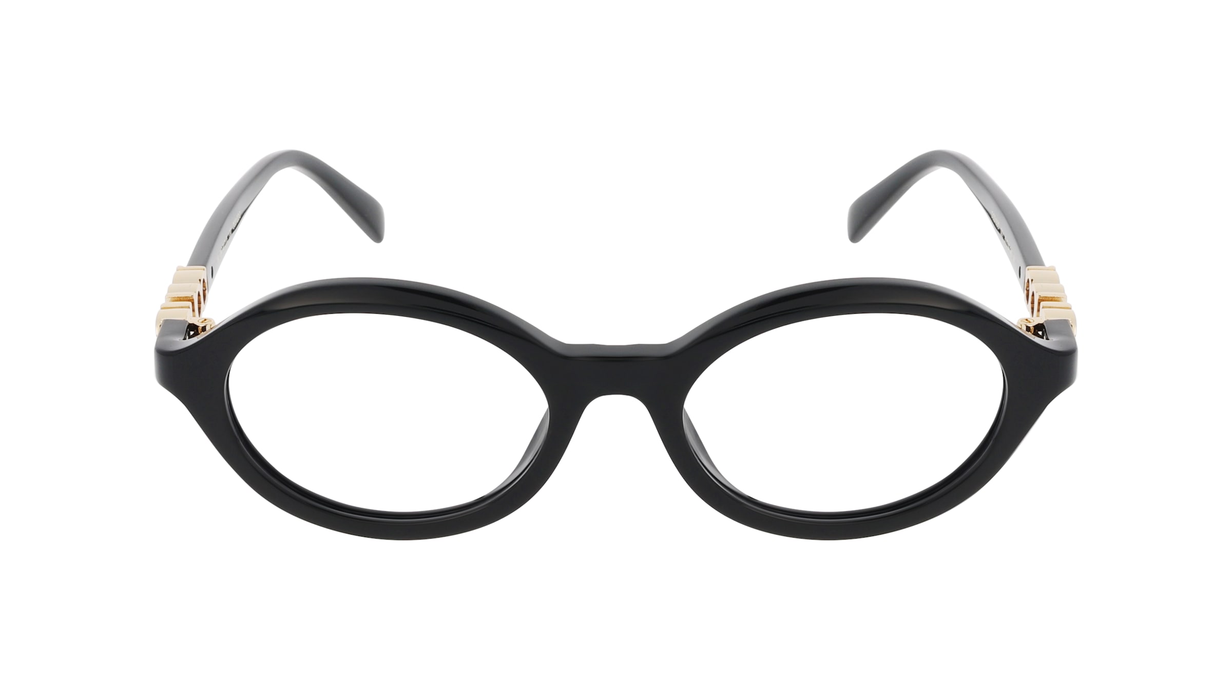 Gucci GG2153O Damen-Brille inkl. Gläser Vollrand Rund Acetat-Gestell 51/19/140, Schwarz