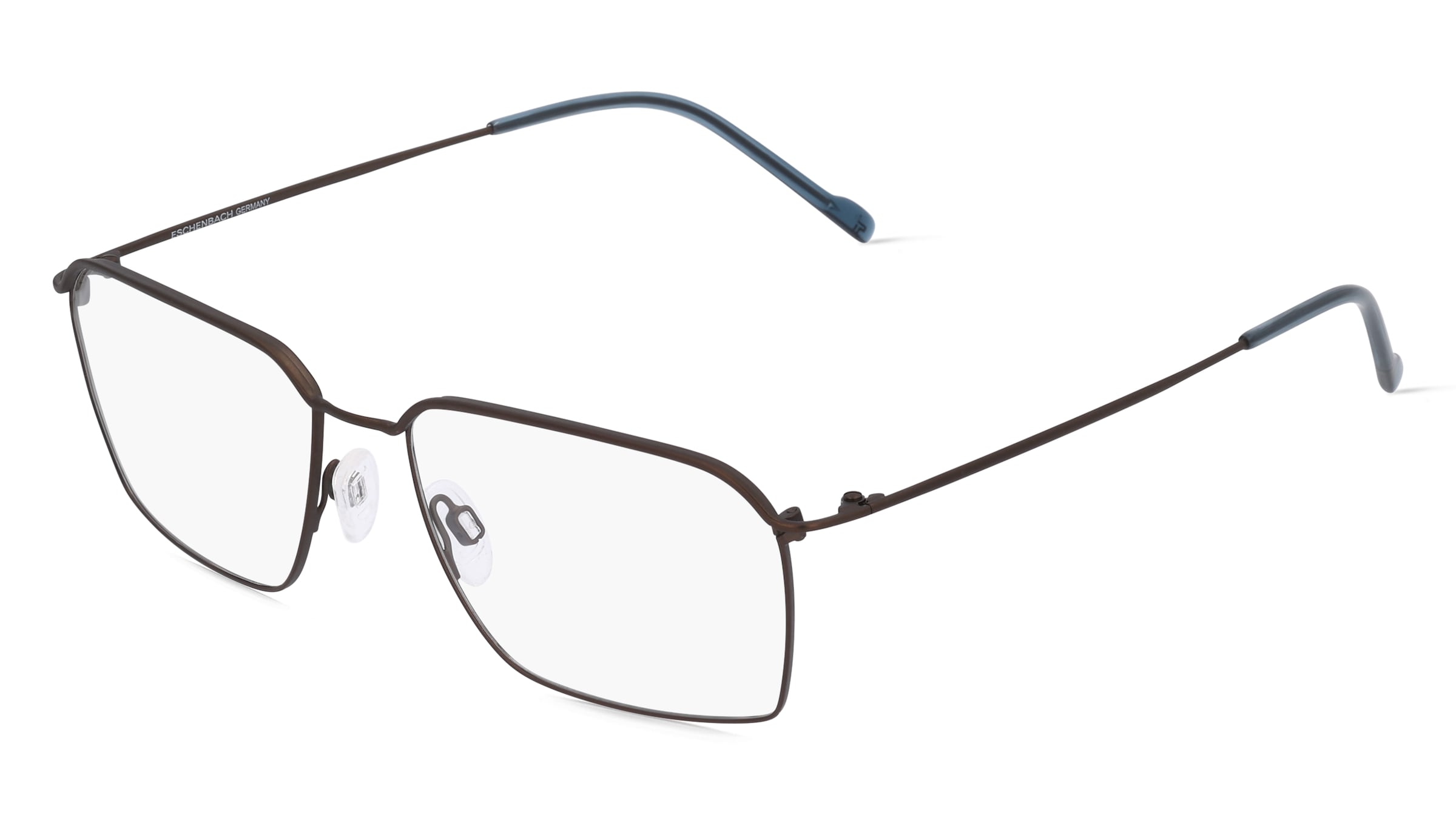 Titanflex 820927 Herren-Brille inkl. Gläser Vollrand Quadratisch Titan-Gestell 56/16/145, Bronze