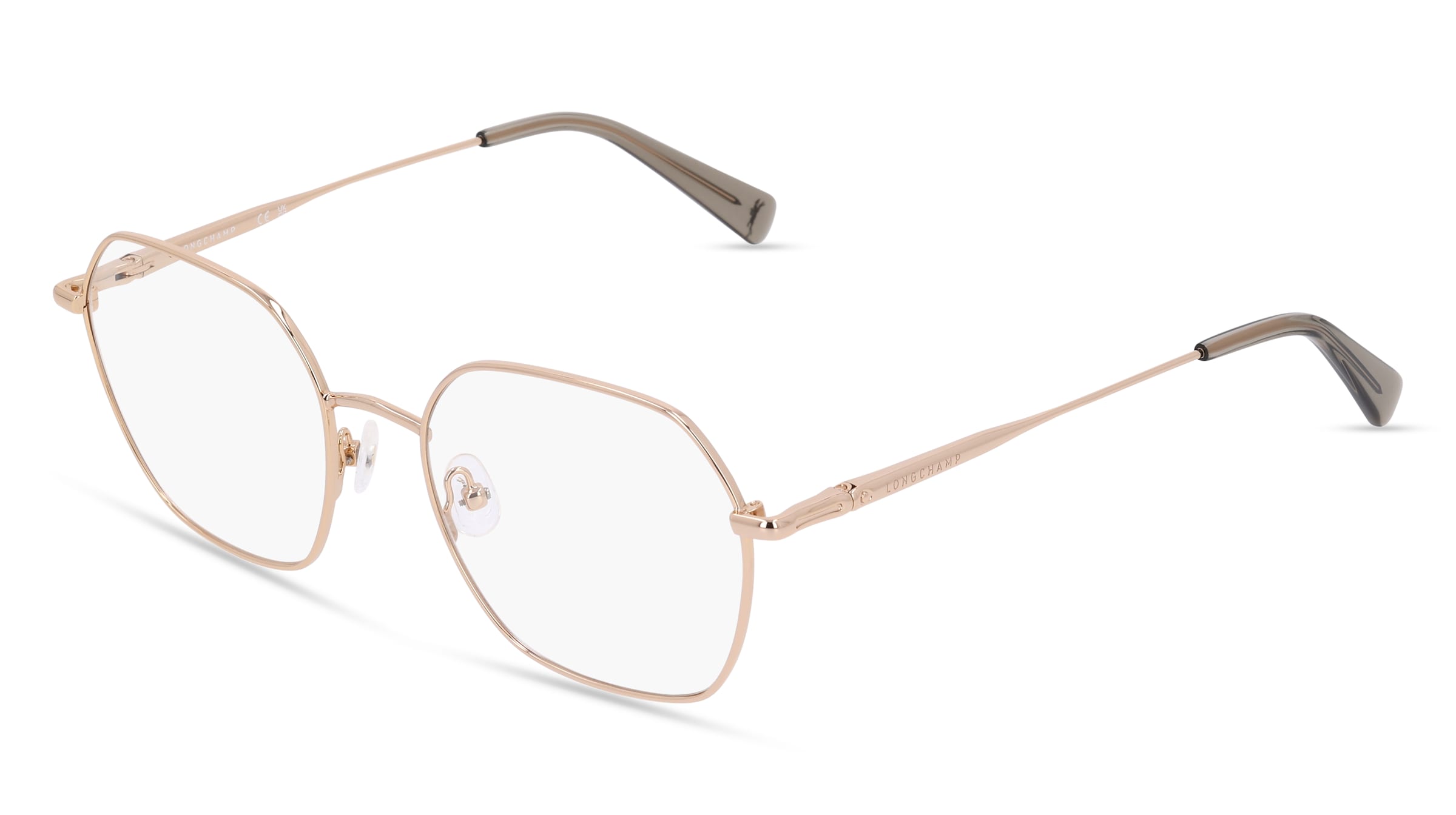 Longchamp LO 2152 Damen-Brille inkl. Gläser Vollrand Panto Metall-Gestell 53/19/140, Gold