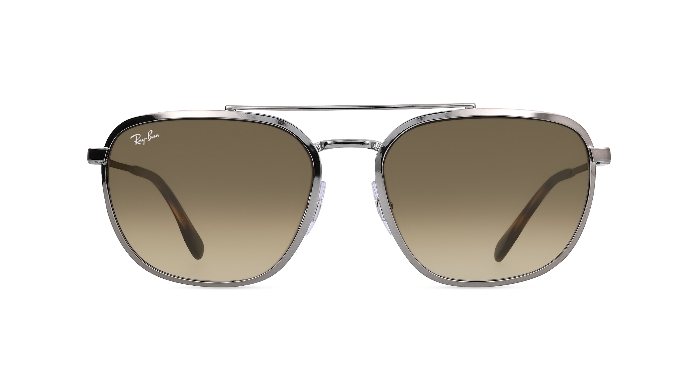 Ray-Ban RB3708 Unisex-Sonnenbrille Vollrand Pilot Metall-Gestell, grau