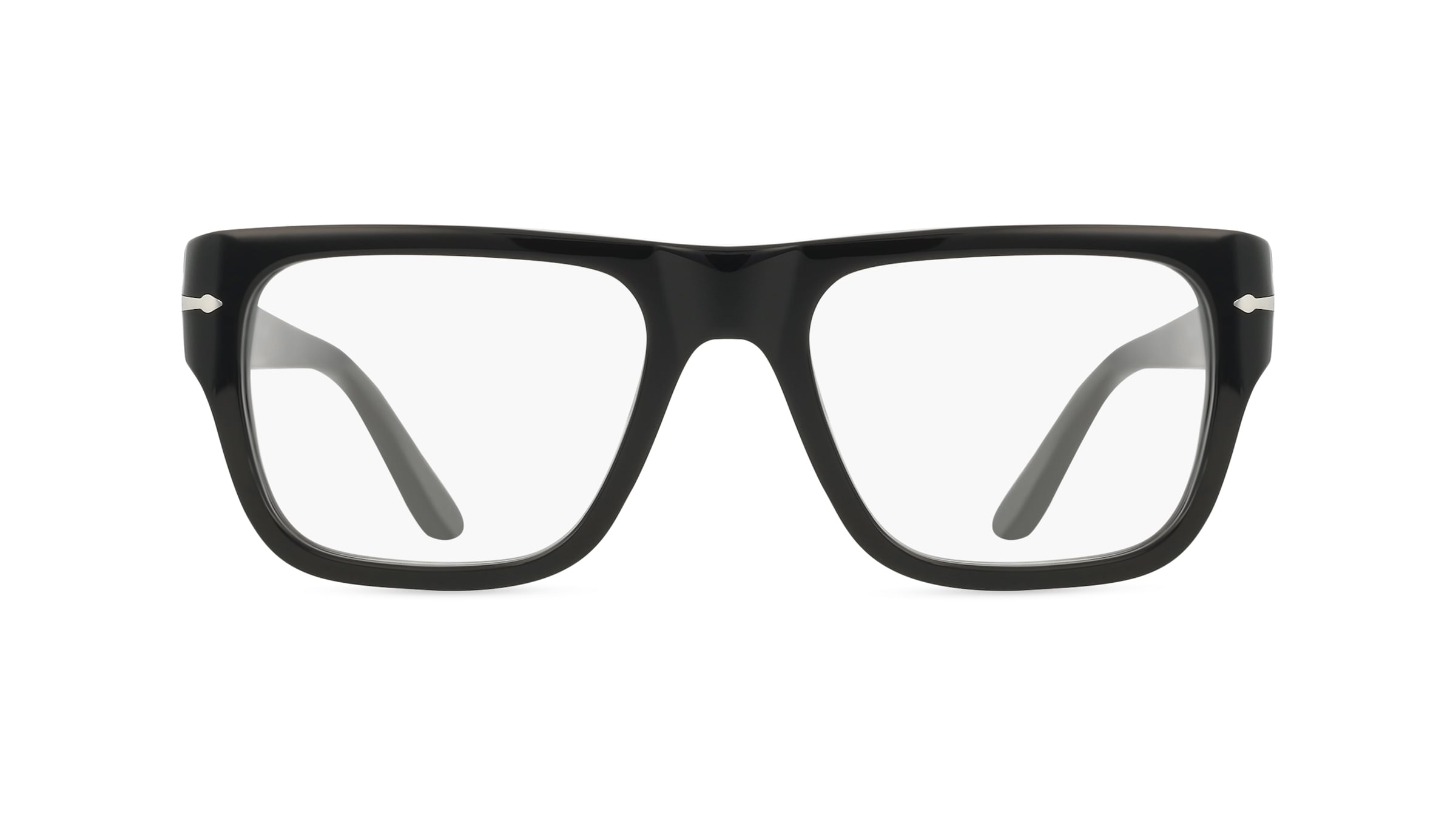 Persol 0PO3348V Unisex-Brille inkl. Gläser Vollrand Eckig Acetat-Gestell 55mm/20mm/145mm, schwarz