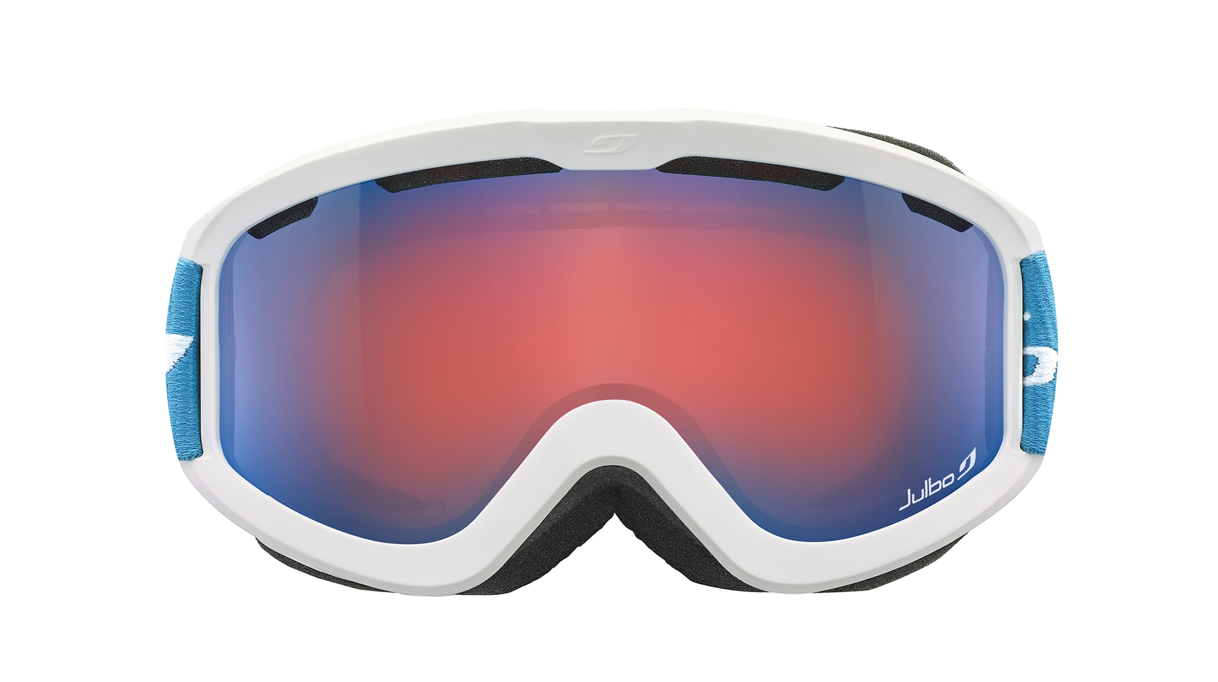 Julbo JUNE J752 Jugend-Skibrille Vollrand Monoscheibe Kunststoff-Gestell, weiß