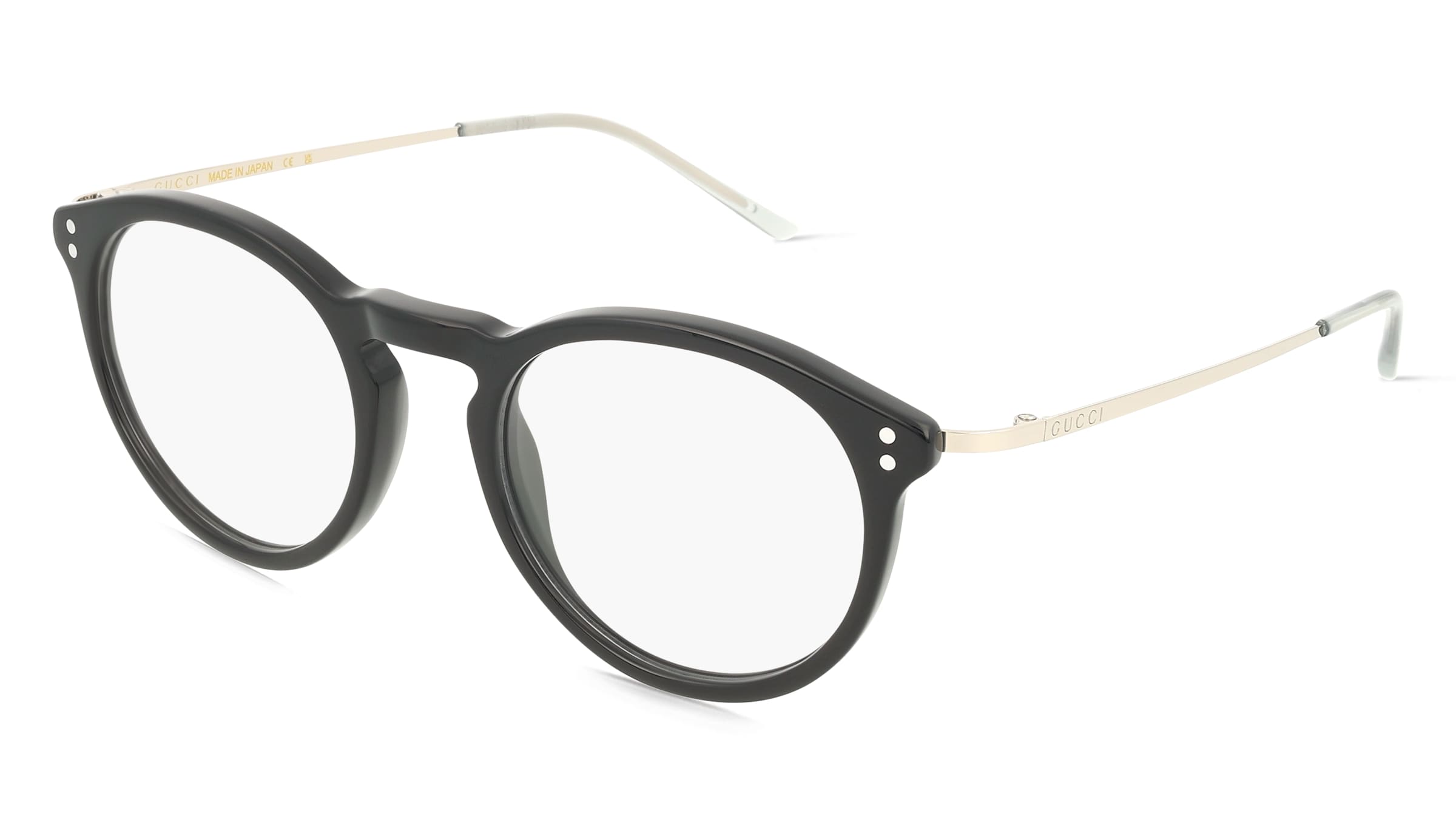 Gucci GG1710O Unisex-Brille inkl. Gläser Vollrand Panto Acetat-Gestell 48/20/140, Schwarz