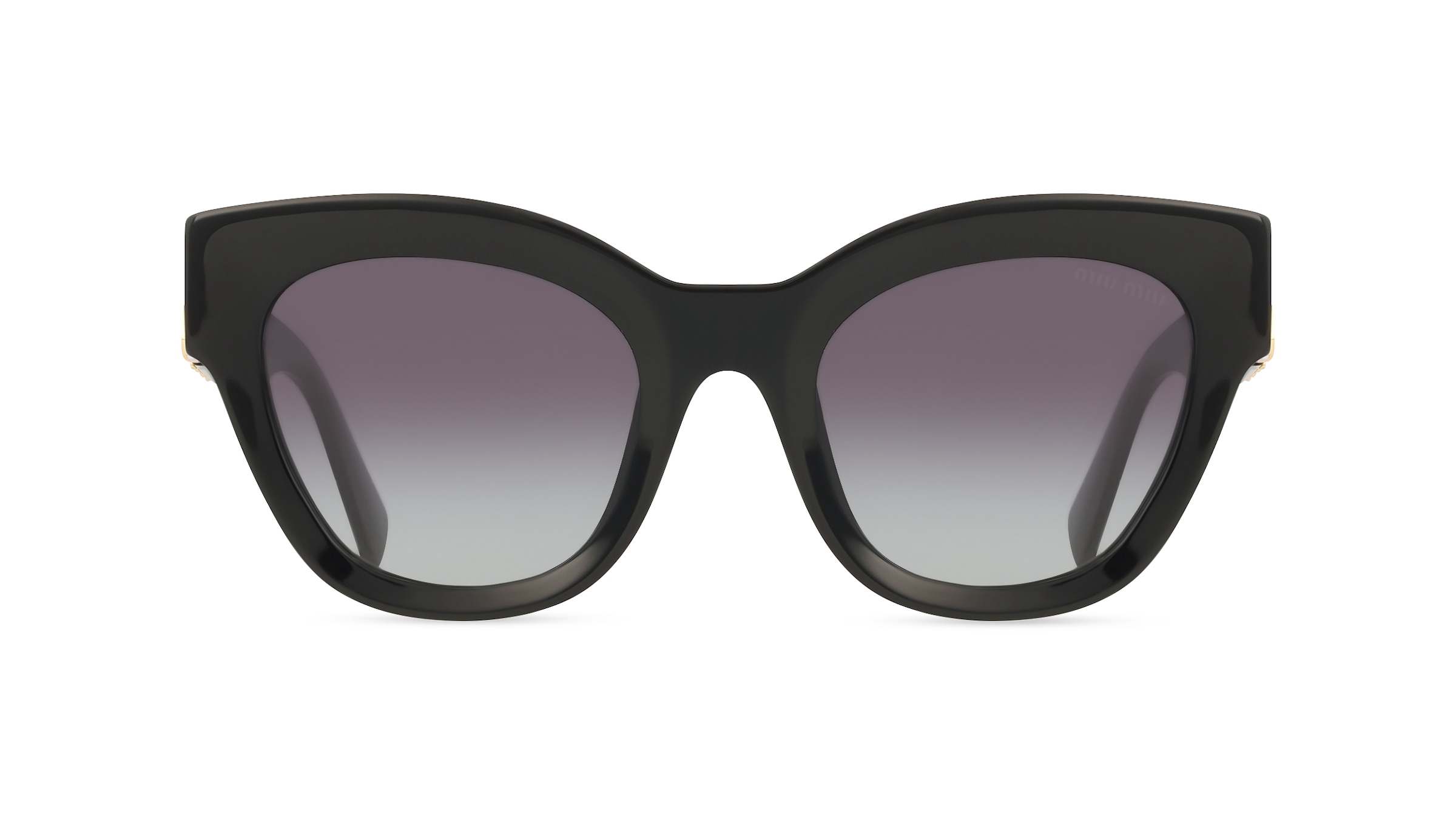 Miu Miu MU01YS Damen-Sonnenbrille Vollrand Quadratisch Acetat-Gestell, schwarz
