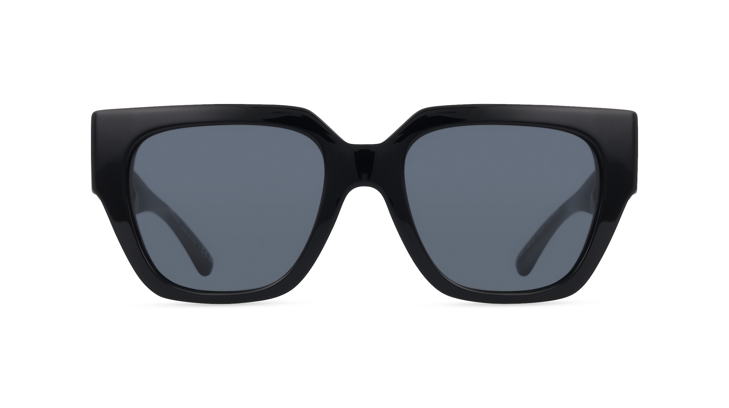 Versace VE4409 Damen-Sonnenbrille Vollrand Eckig Acetat-Gestell, schwarz