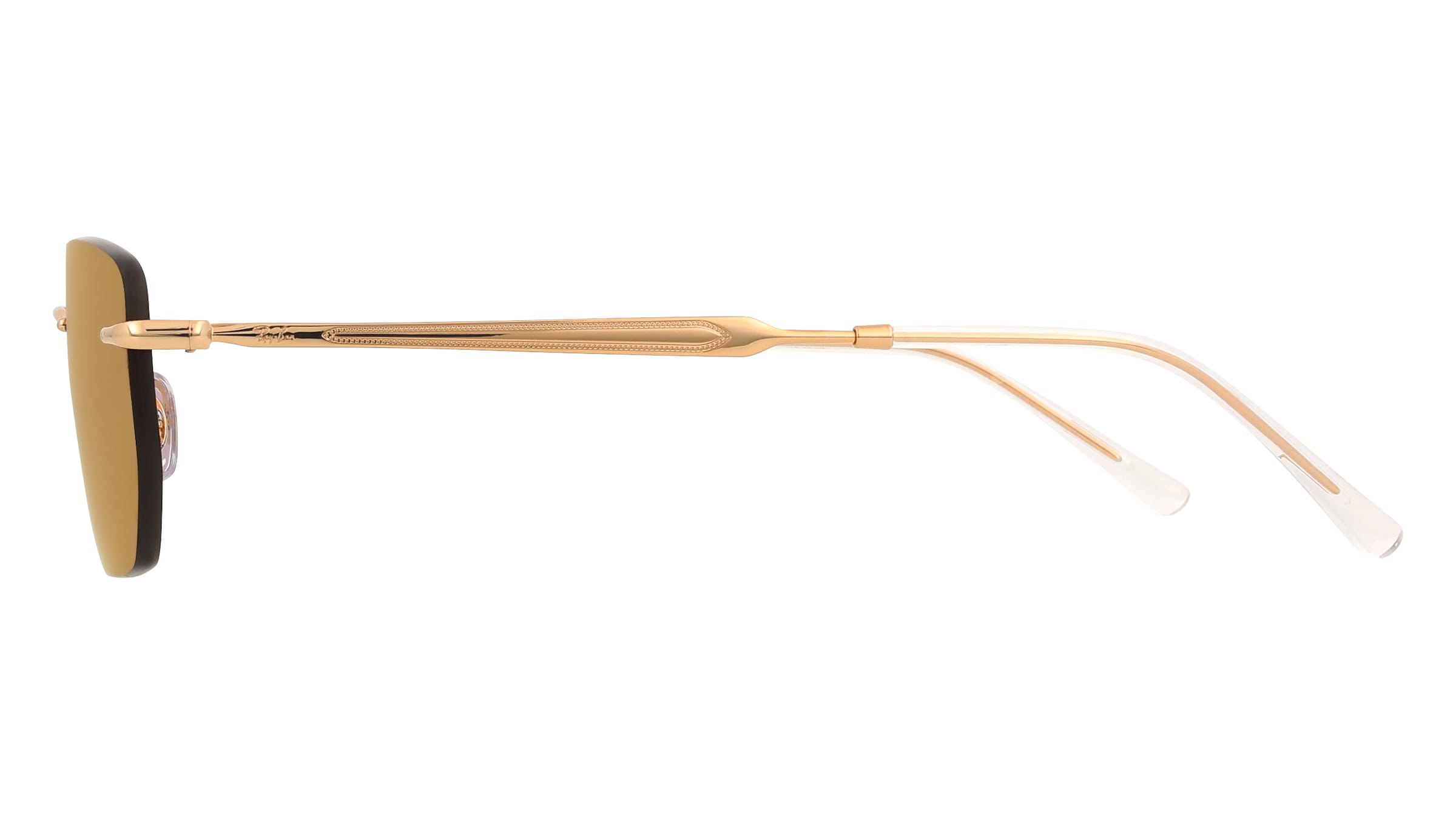 Thumbnail - Ray-Ban 0RB3768 Unisex-Sonnenbrille Randlos Quadratisch Metall-Gestell, gold