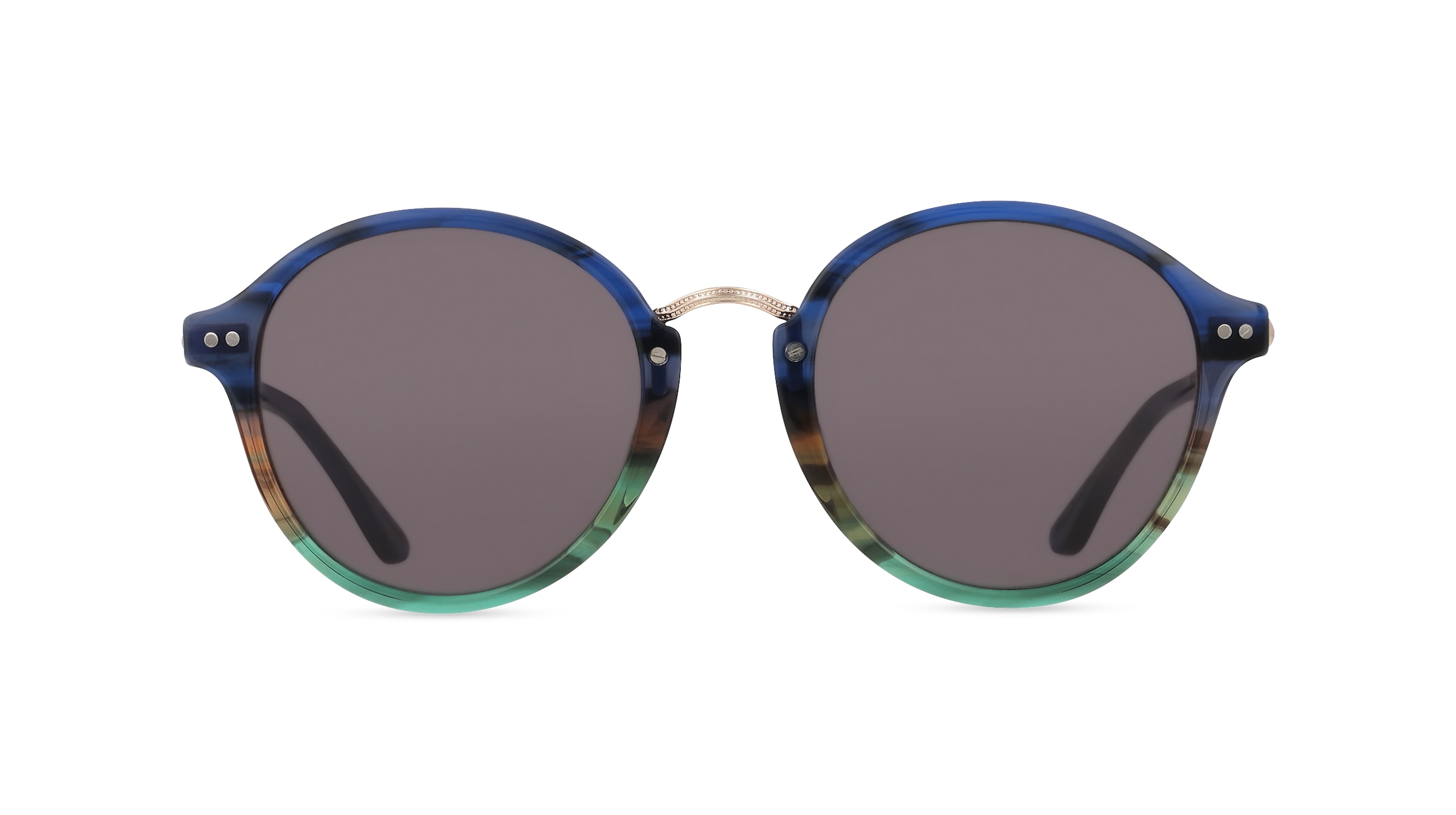 Woodfellas 11715 ETIC Unisex-Sonnenbrille Vollrand Rund Holz Acetate-Gestell, mehrfarbig