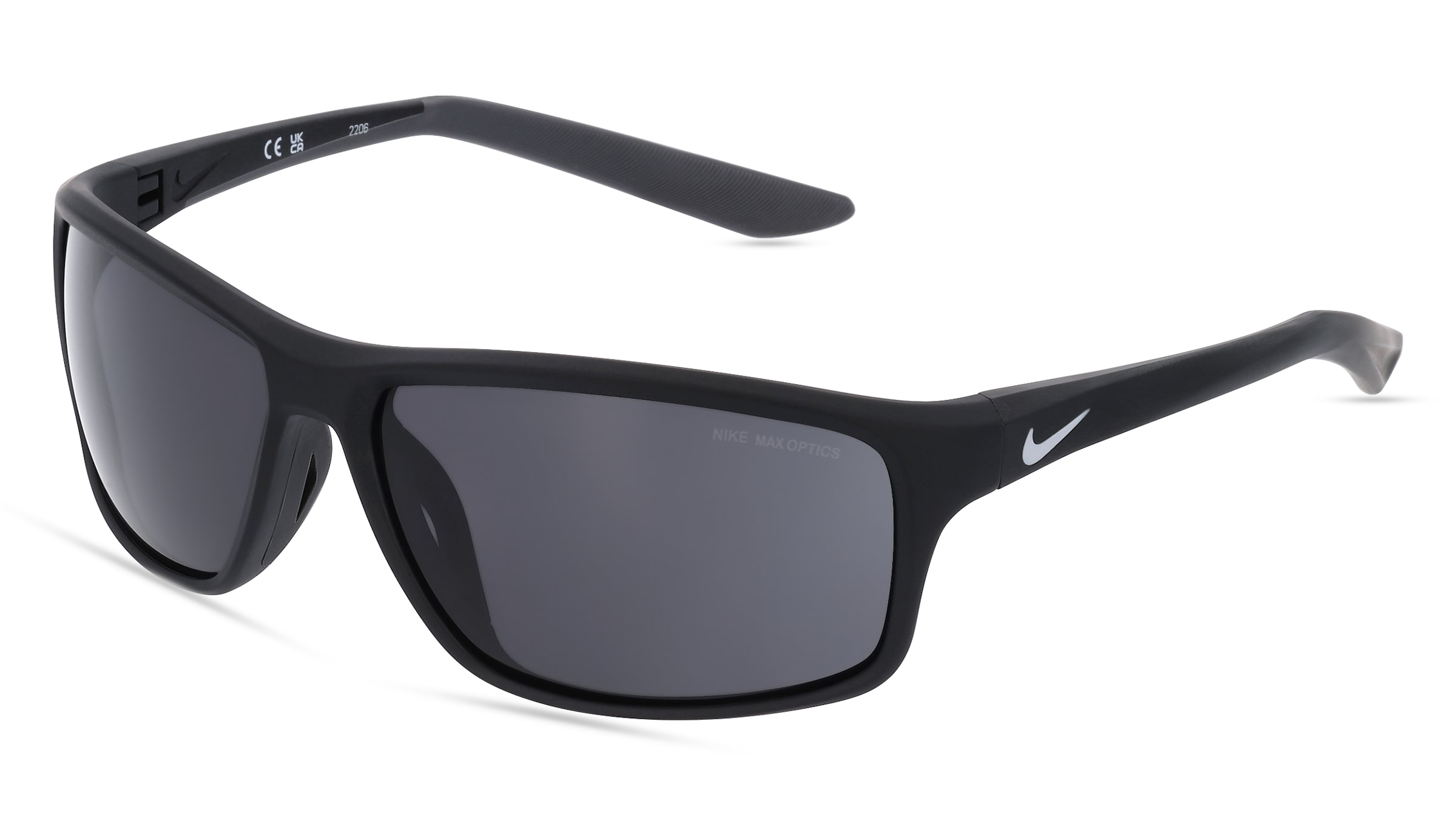 Marchon Germany Nike ADRENALINE 22 DV2372 Unisex-Sonnenbrille Vollrand Eckig Kunststoff-Gestell, Schwarz