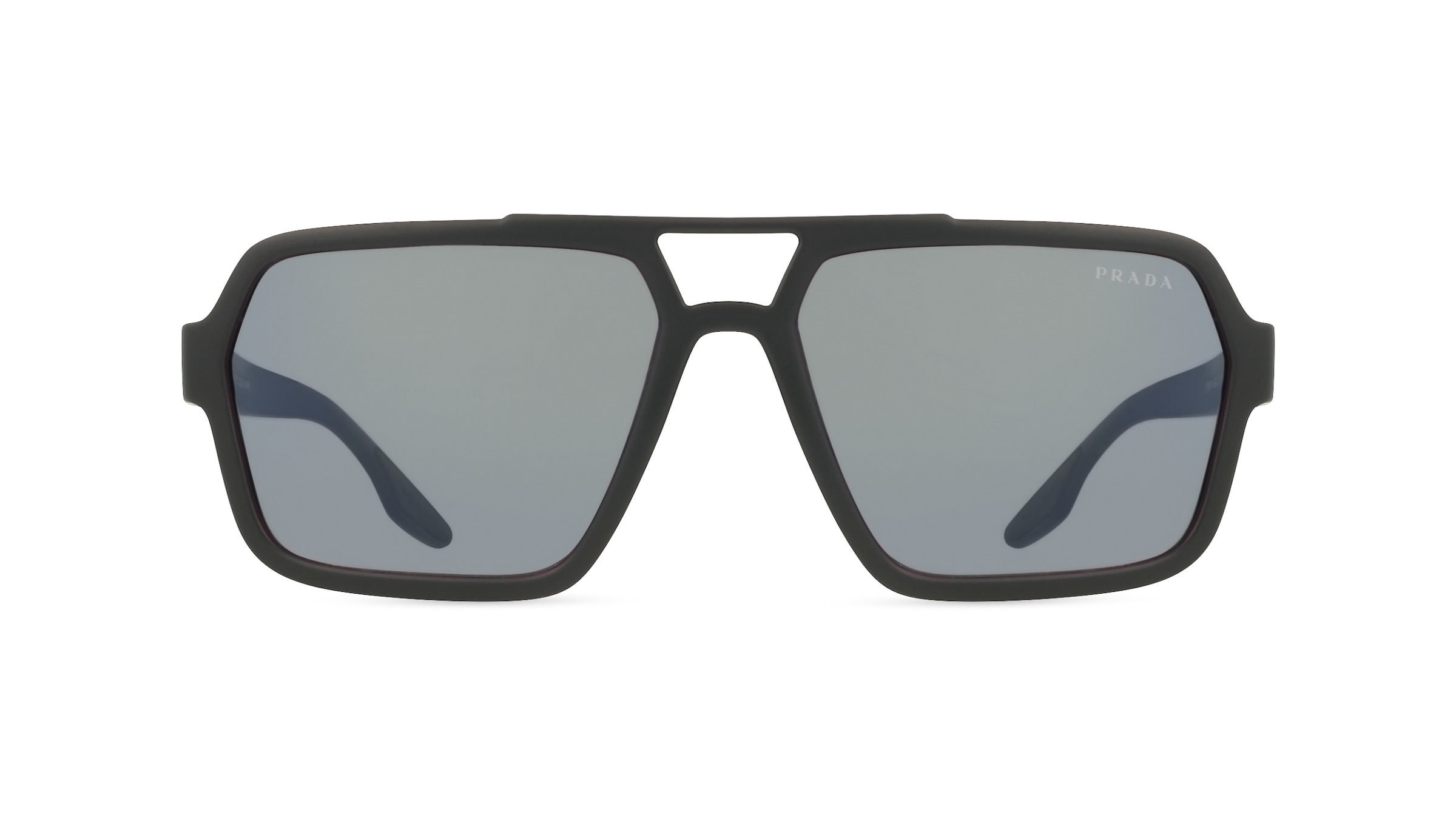 Prada Linea Rossa PS01XS Herren-Sonnenbrille Vollrand Eckig Kunststoff-Gestell, schwarz