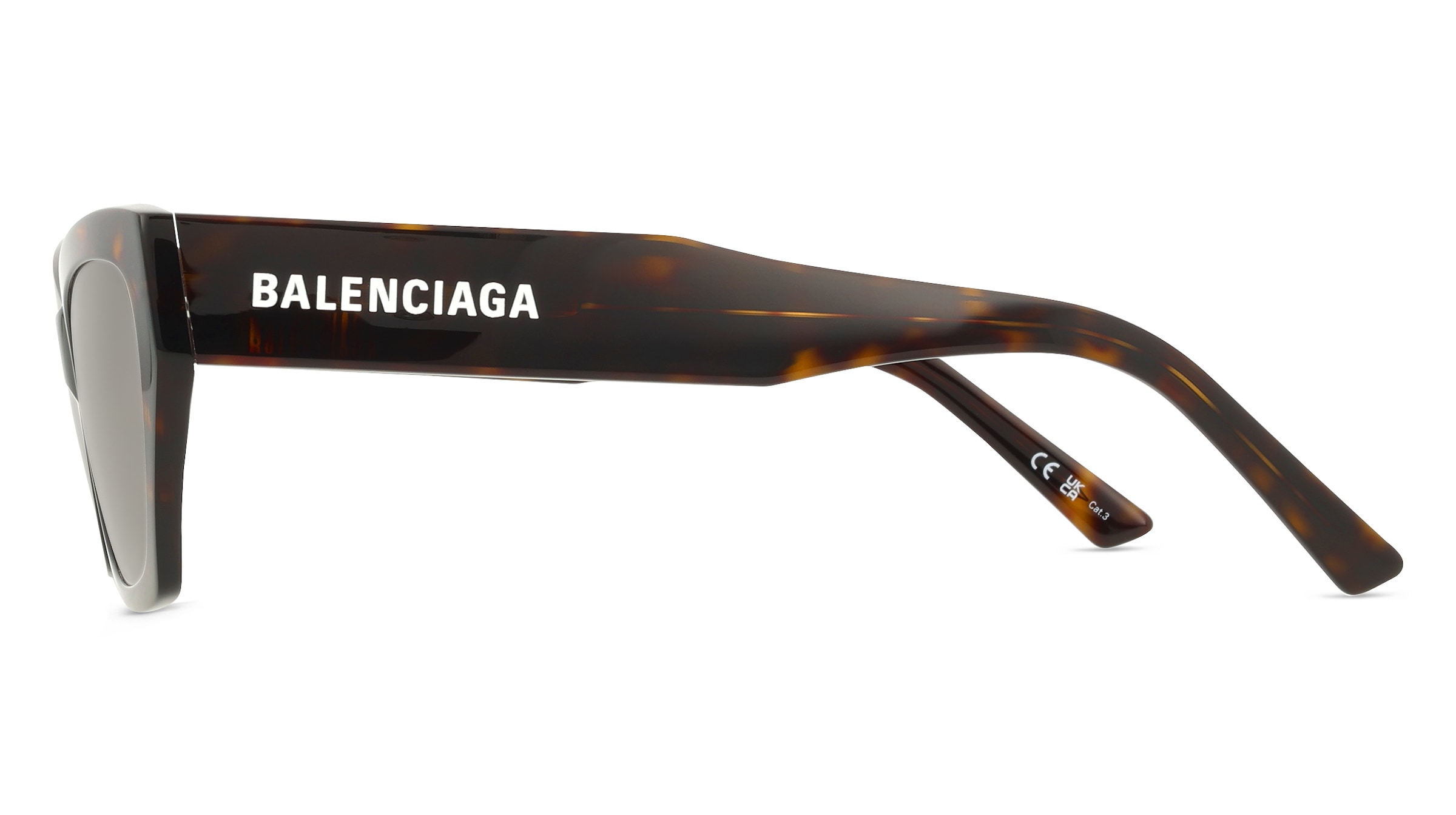 Thumbnail - Balenciaga BB0447S Damen-Sonnenbrille Vollrand Cat Eye Acetat-Gestell, braun