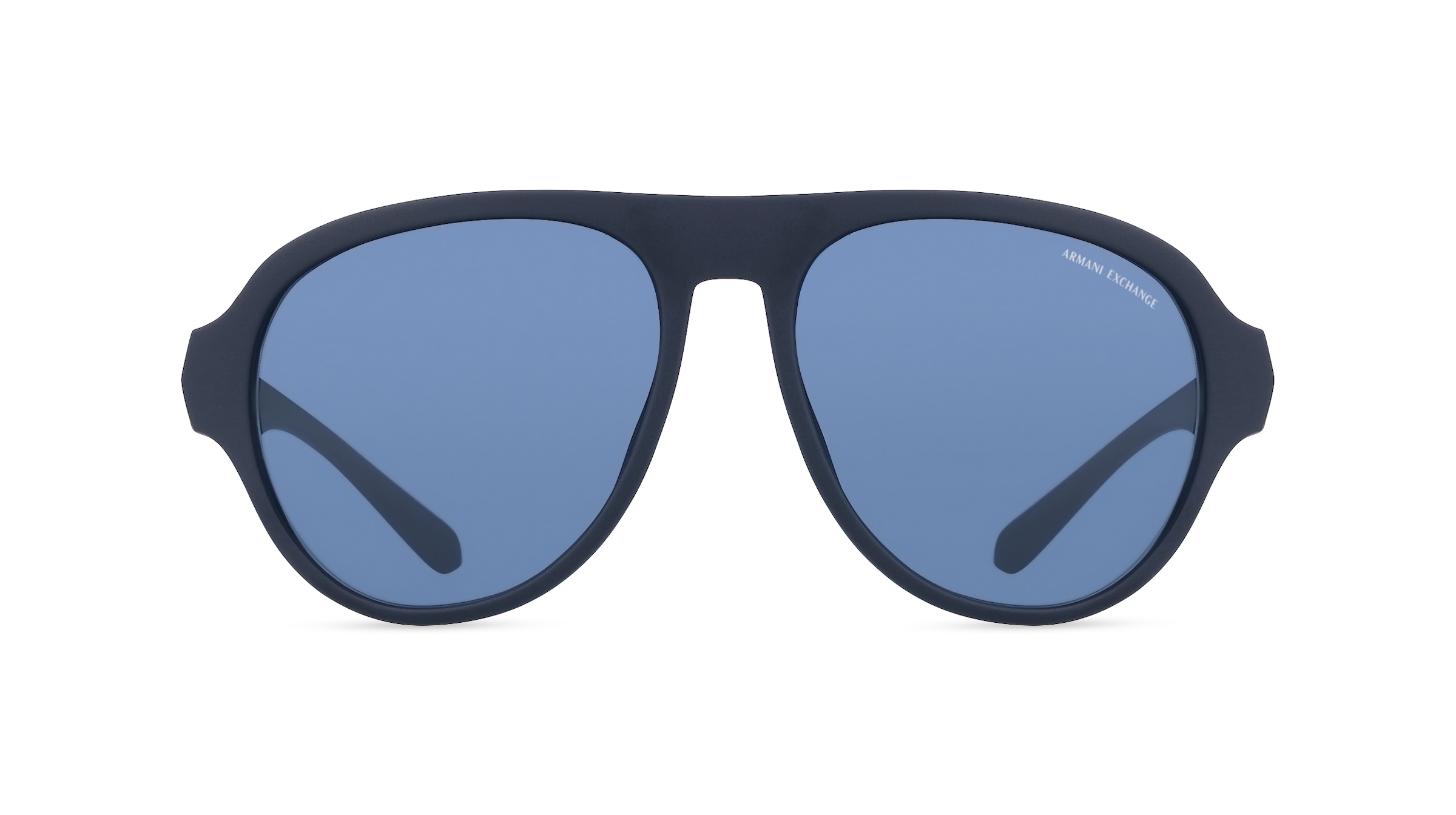 Armani Exchange AX4126SU Herren-Sonnenbrille Vollrand Pilot Kunststoff-Gestell, blau