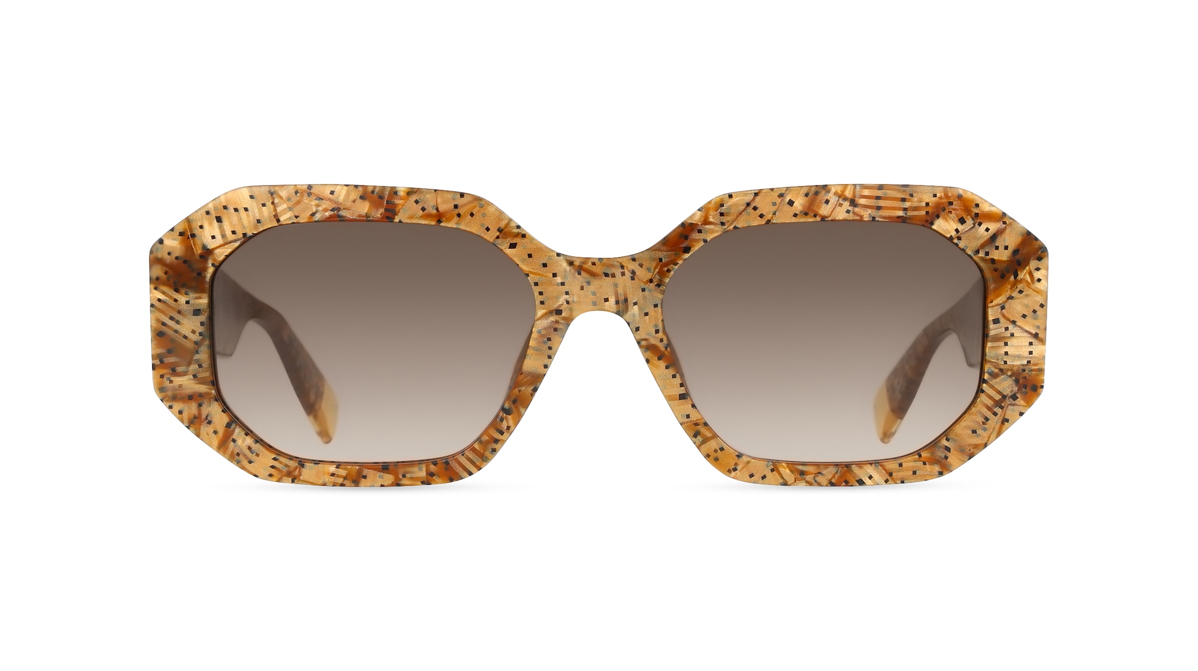 Furla SFU815 Damen-Sonnenbrille Vollrand Eckig Acetat-Gestell, schwarz