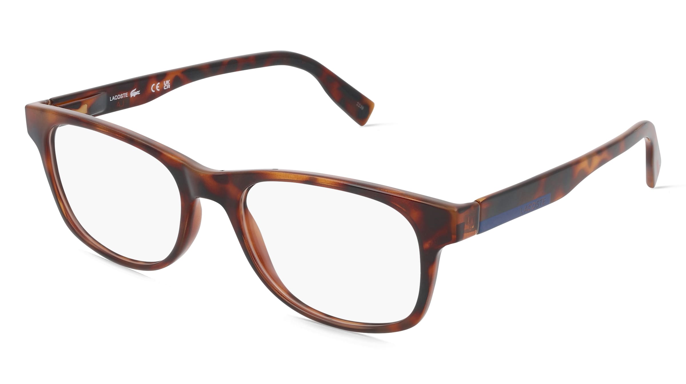 Lacoste L2913 Unisex-Brille inkl. Gläser Vollrand Quadratisch Acetat-Gestell 53/18/145, Havanna