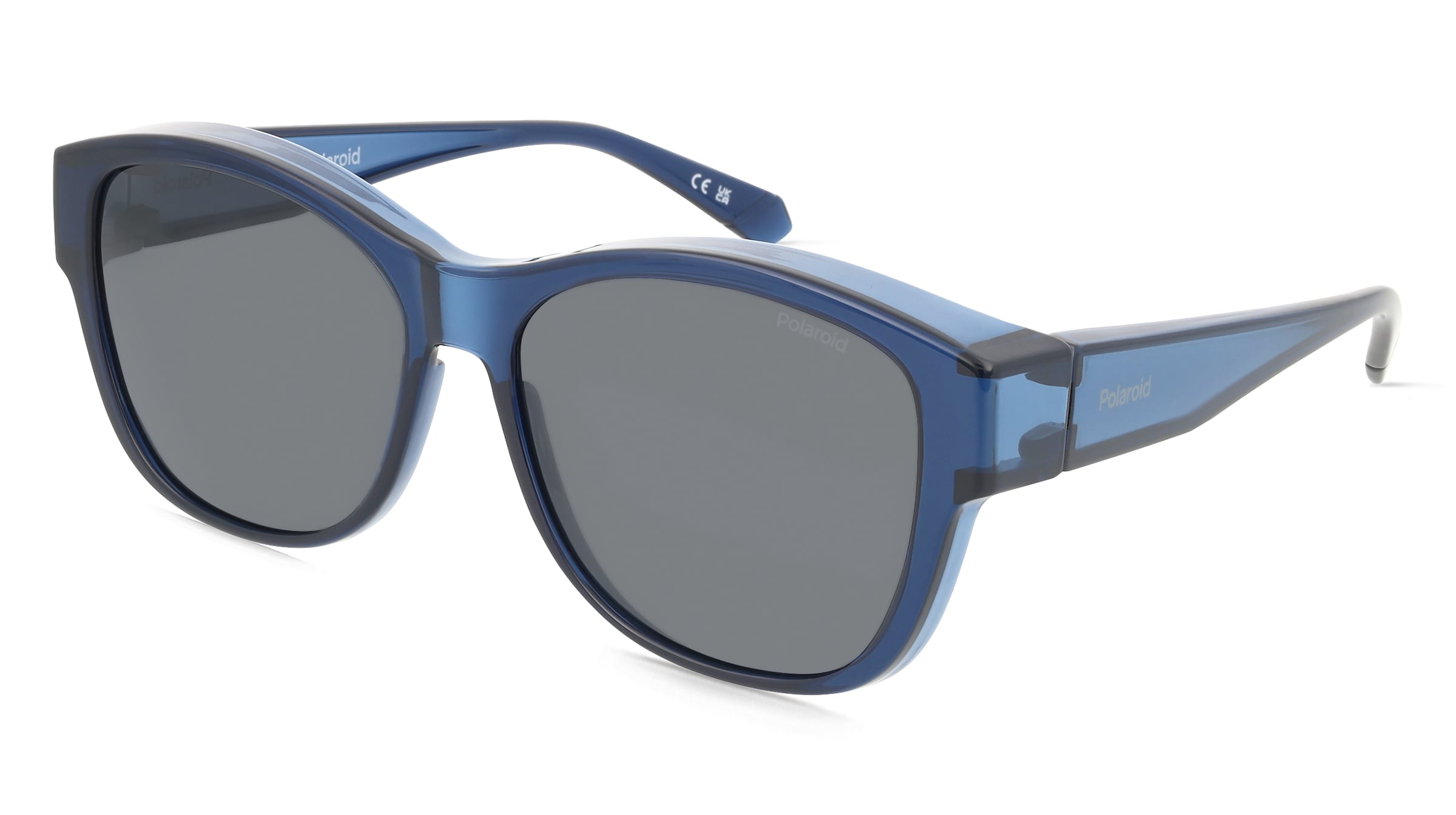 Polaroid PLD 9019/S Fitover Unisex-Sonnenbrille Vollrand Eckig Kunststoff-Gestell, Blau