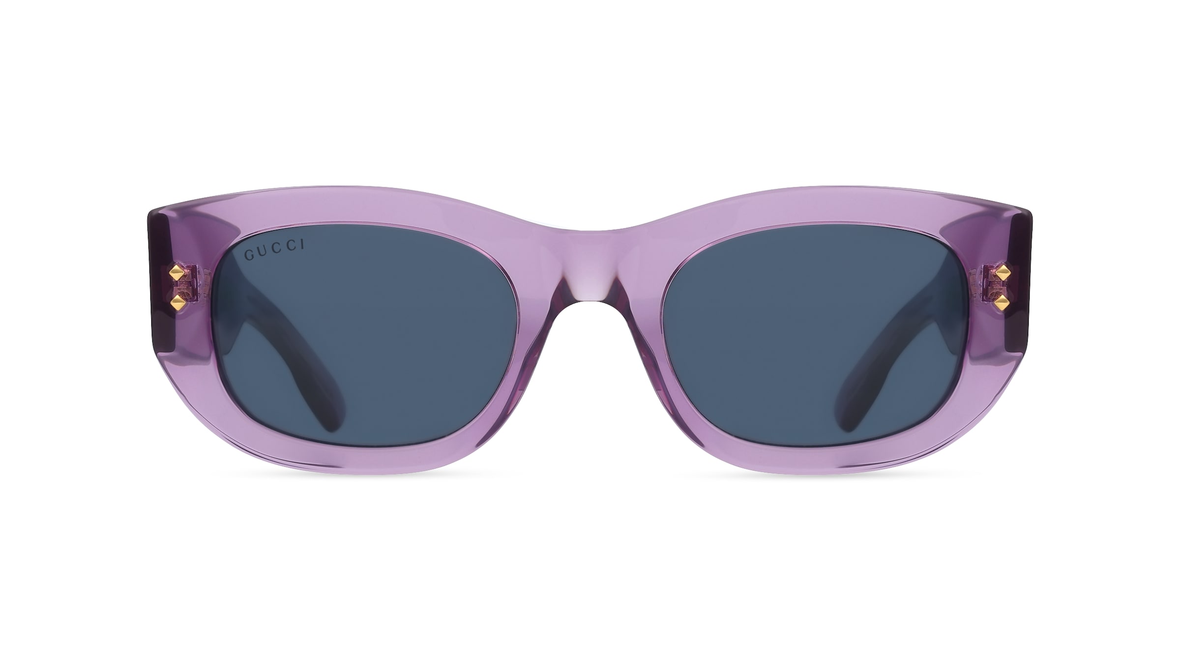 Gucci GG1215S Damen-Sonnenbrille Vollrand Eckig Kunststoff-Gestell, lila