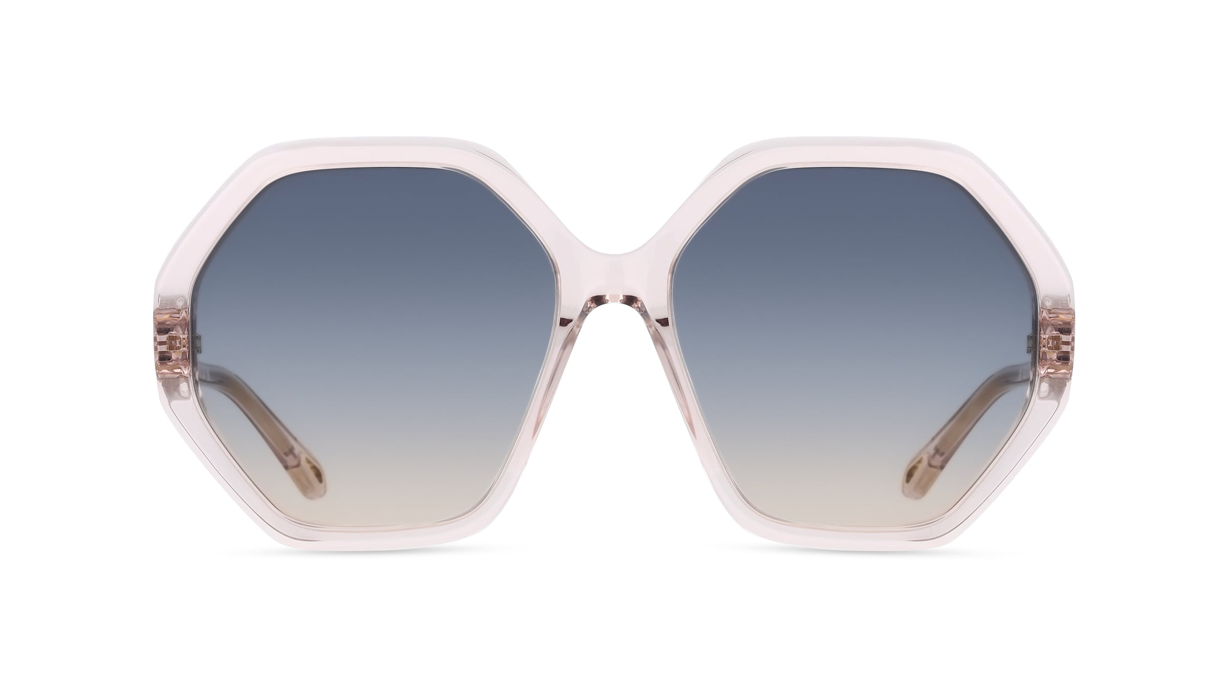 Chloé CH0008S Damen-Sonnenbrille Vollrand Achteckig Kunststoff-Gestell, pink