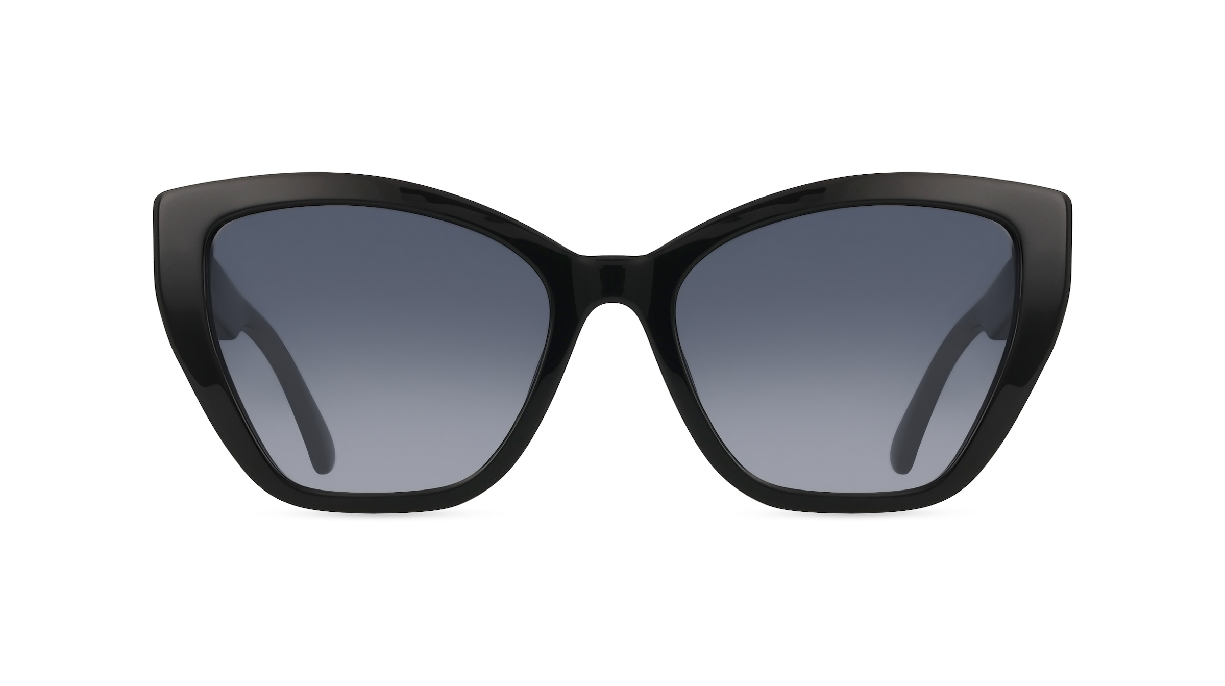 Moschino 155/S Damen-Sonnenbrille Vollrand Butterfly Acetat-Gestell, schwarz