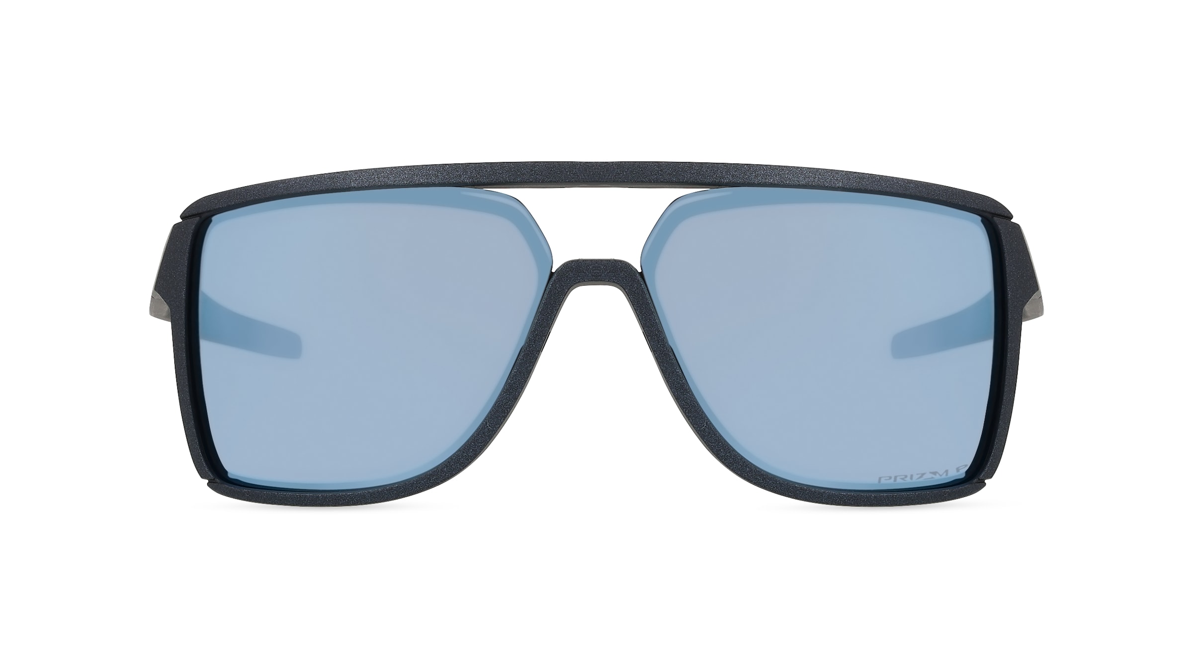 Oakley 0OO9147 CASTEL Herren-Sonnenbrille Halbrand Eckig Acetat-Gestell, blau