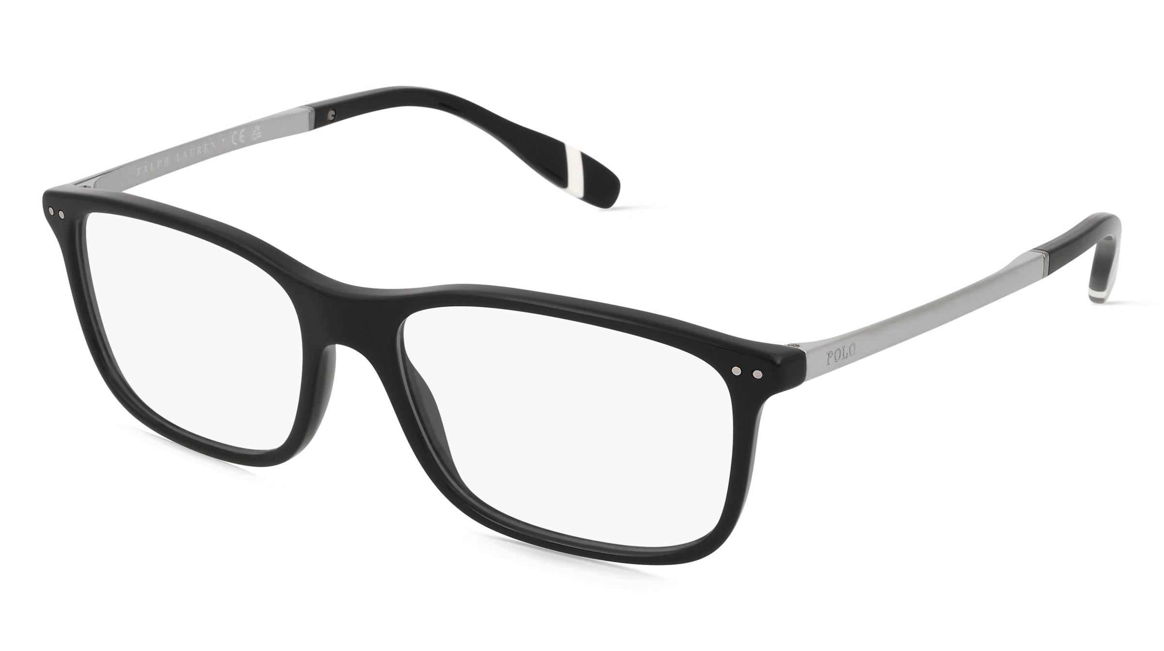 Polo Ralph Lauren 0PH2273 Herren-Brille inkl. Gläser Vollrand Quadratisch Acetat-Gestell 56/17/150, Schwarz