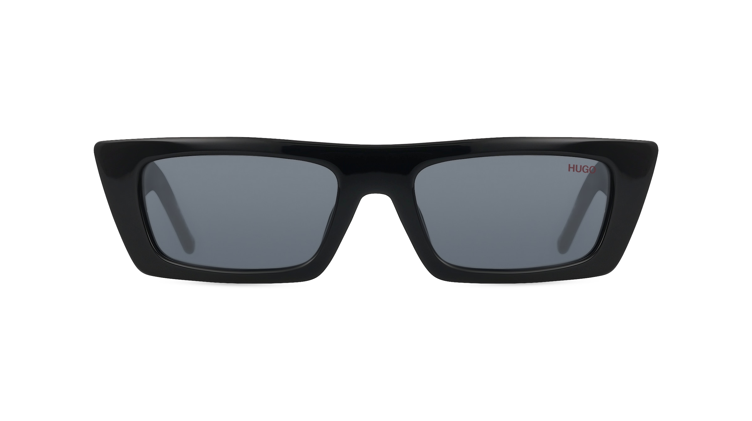 Hugo HG 1256/S Damen-Sonnenbrille Vollrand Eckig Acetat-Gestell, schwarz