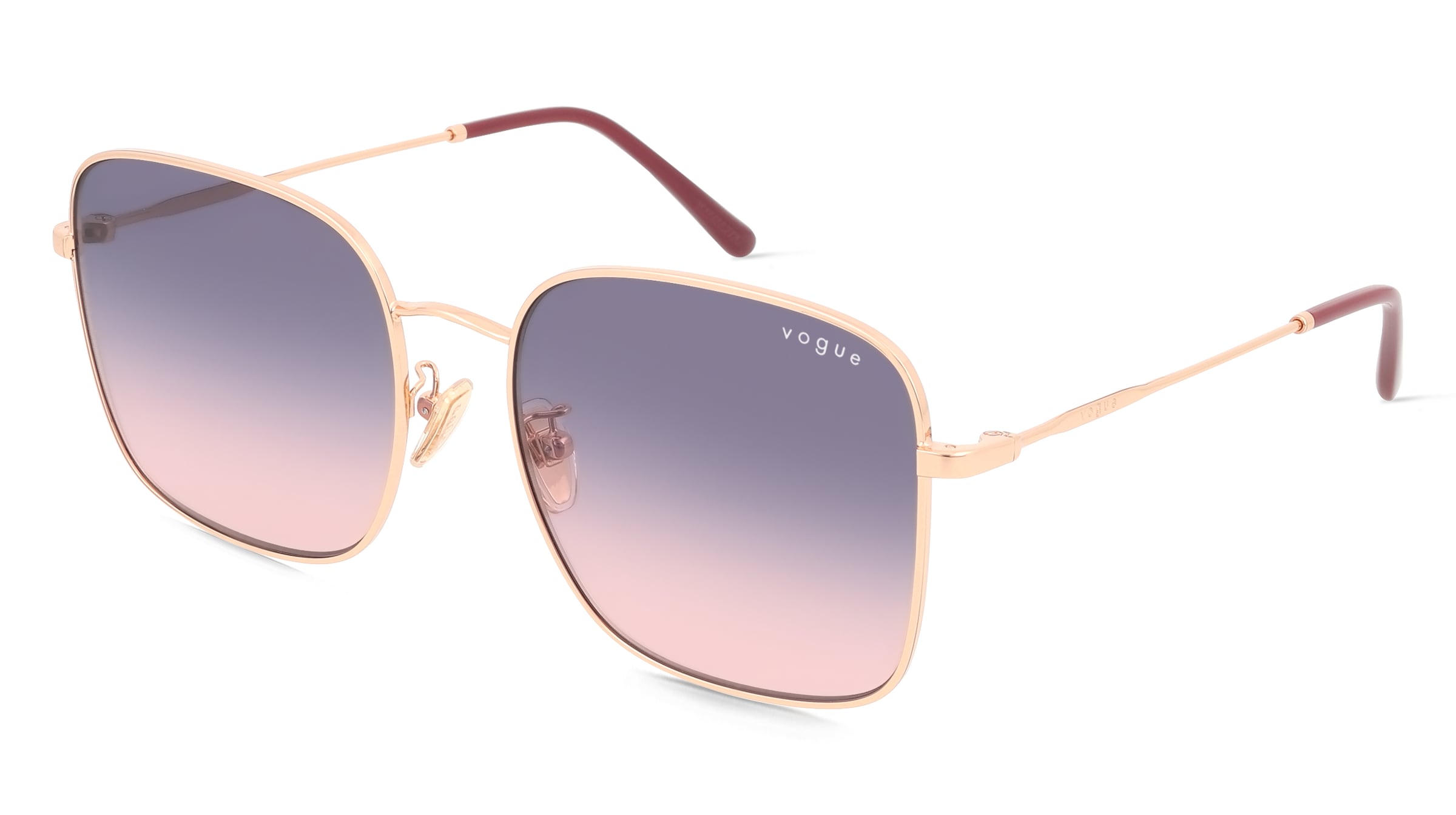 Vogue VO4327SD Damen-Sonnenbrille Vollrand Quadratisch Metall-Gestell, Gold