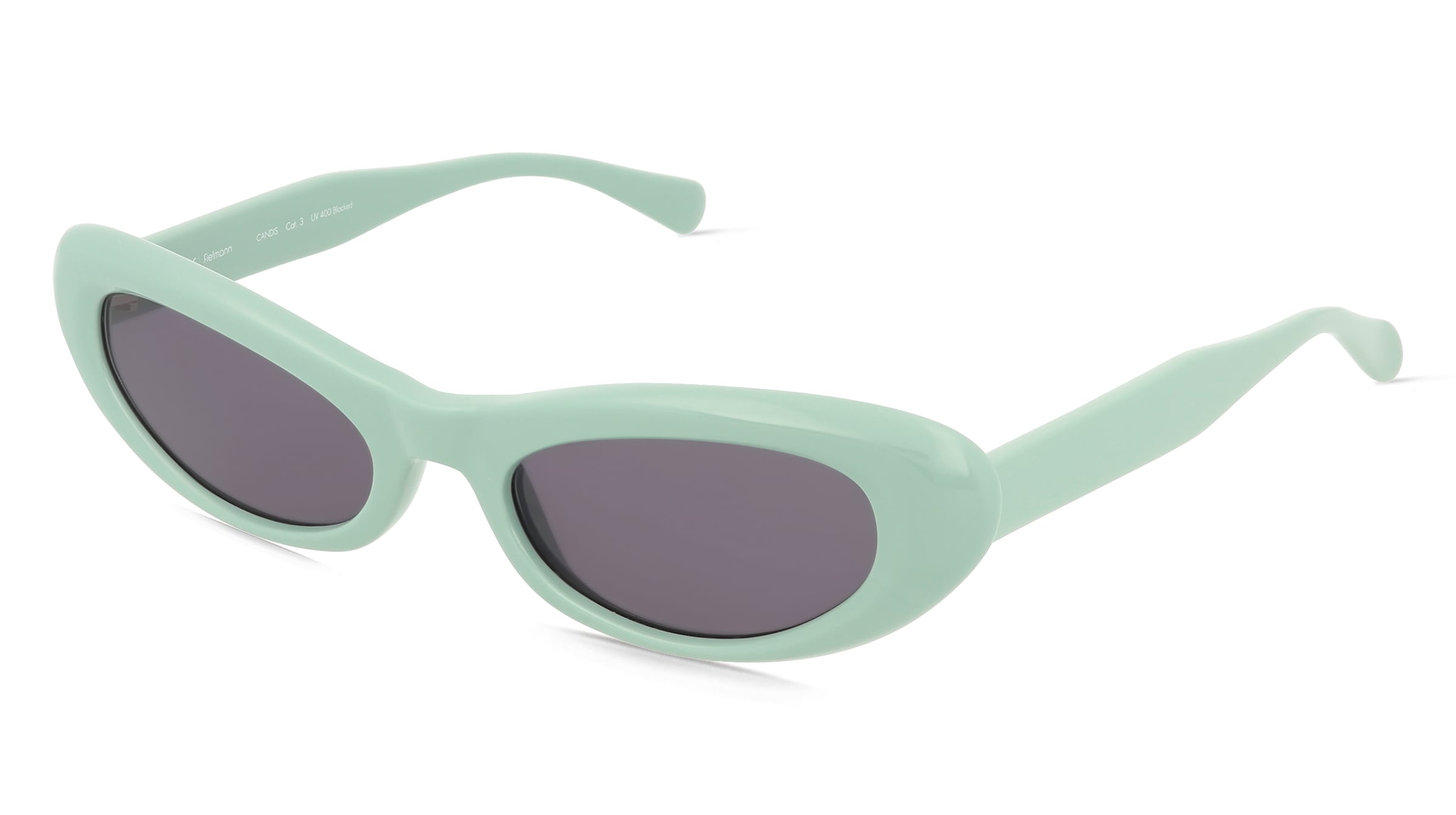 Fielmann BD 606 SUN FA CANDIS Damen-Sonnenbrille Vollrand Cat Eye Acetat Spritzguss-Gestell, Grün