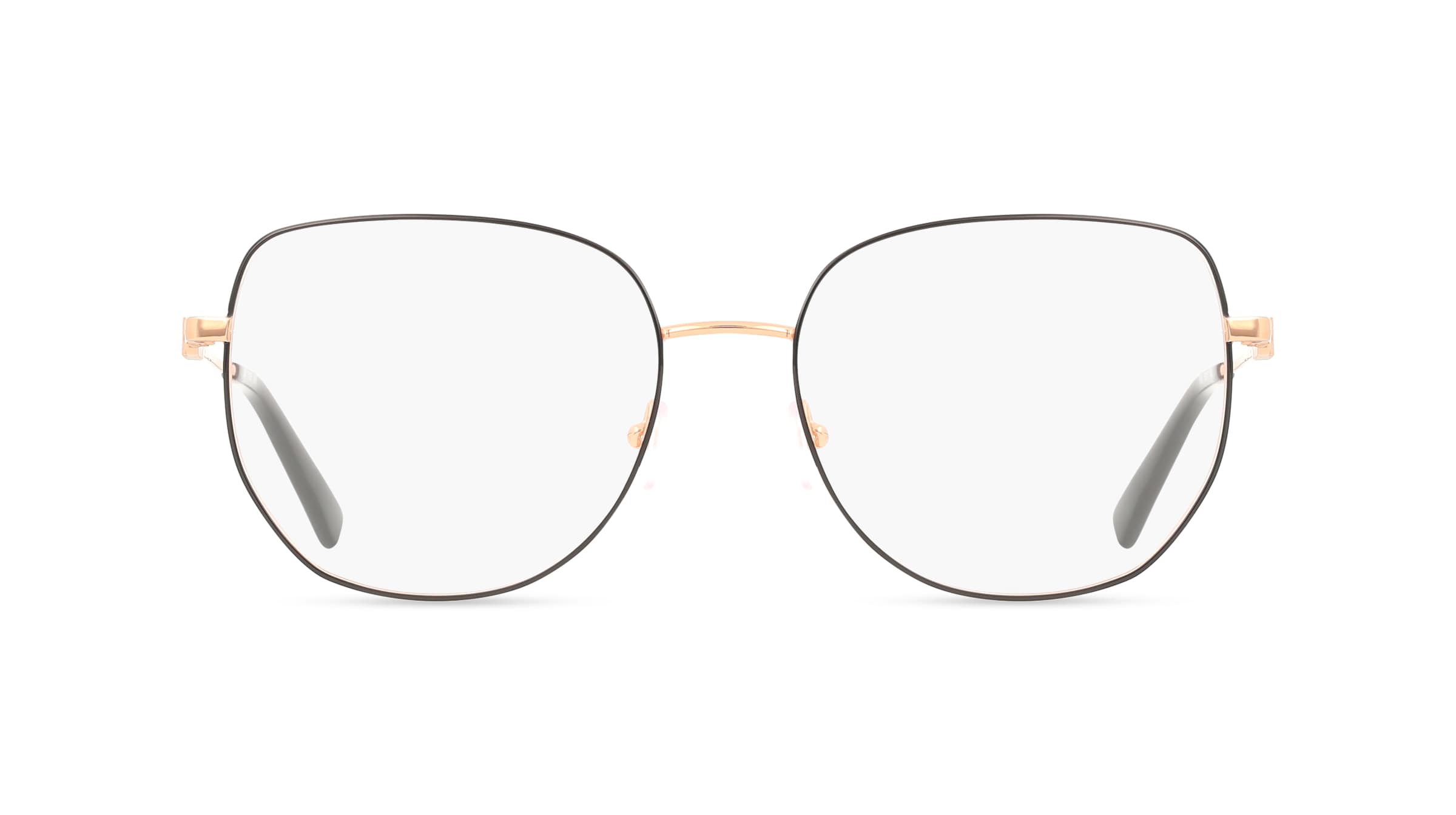 Michael Kors MK3062 Damen-Brille inkl. Gläser Vollrand Quadratisch Metall-Gestell 56/17/140, Schwarz