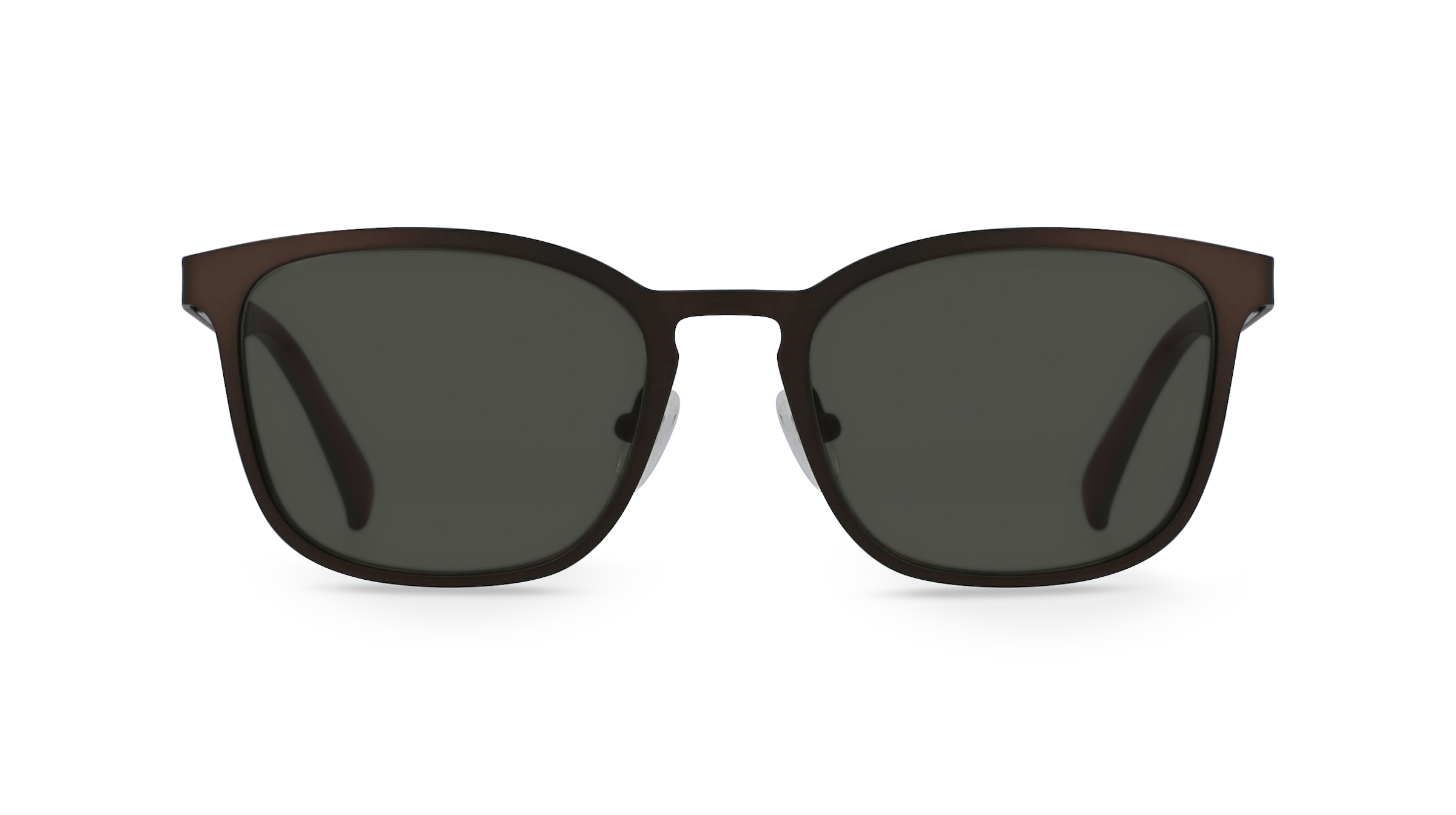 Fielmann CY 005 SUN CL Herren-Sonnenbrille Vollrand Eckig Edelstahl-Gestell, braun