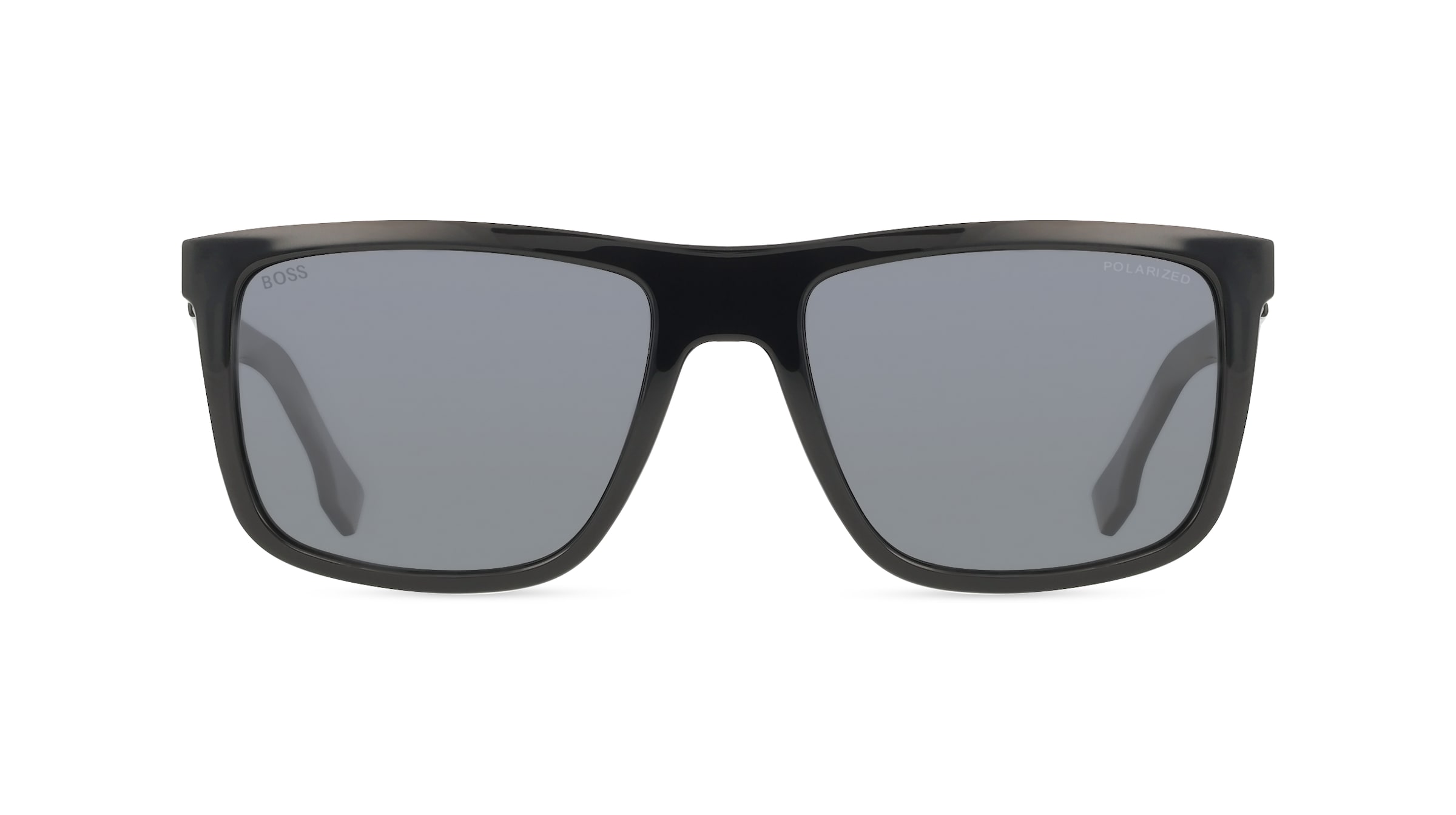 Boss 1699/S Herren-Sonnenbrille Vollrand Eckig Kunststoff-Gestell, Schwarz
