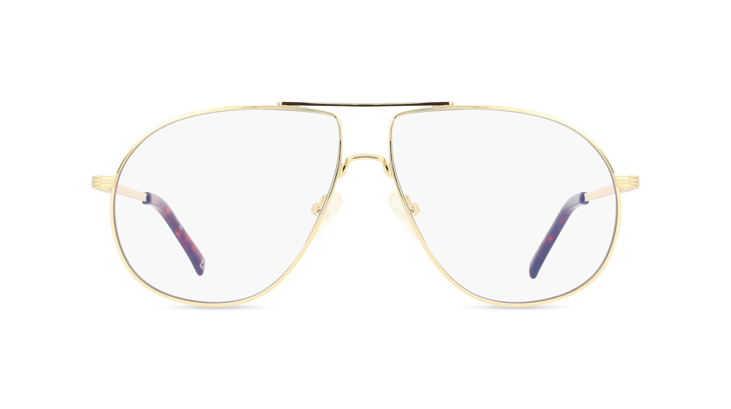 Le Specs SCHMALTZY Damen-Blaulichtfilterbrille ohne Sehstärke Vollrand Pilot Metall-Gestell, gold