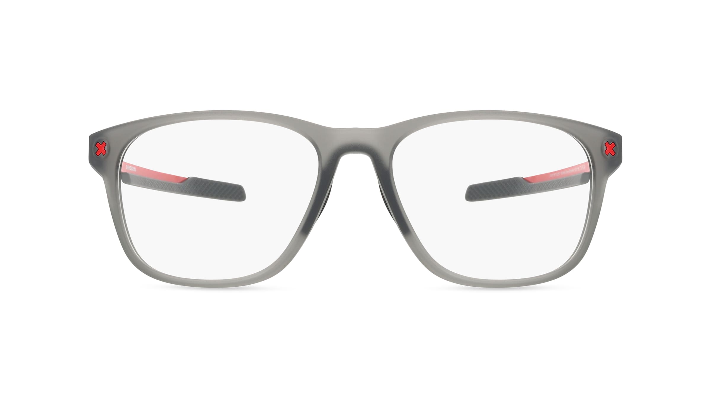 Oakley OX8187 Herren-Brille inkl. Gläser Vollrand Eckig Kunststoff-Gestell 57mm/18mm/130mm, grau