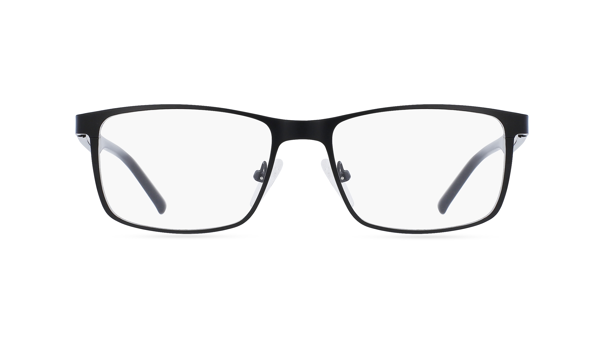 Fielmann OL 003 FLEX CL Herren-Brille inkl. Gläser Vollrand Eckig Edelstahl-Gestell 54mm/17mm/140mm, schwarz